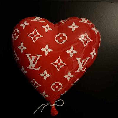 Contemporary Art - Mixed media - Heart Ballon Louis Vuitton - Marc