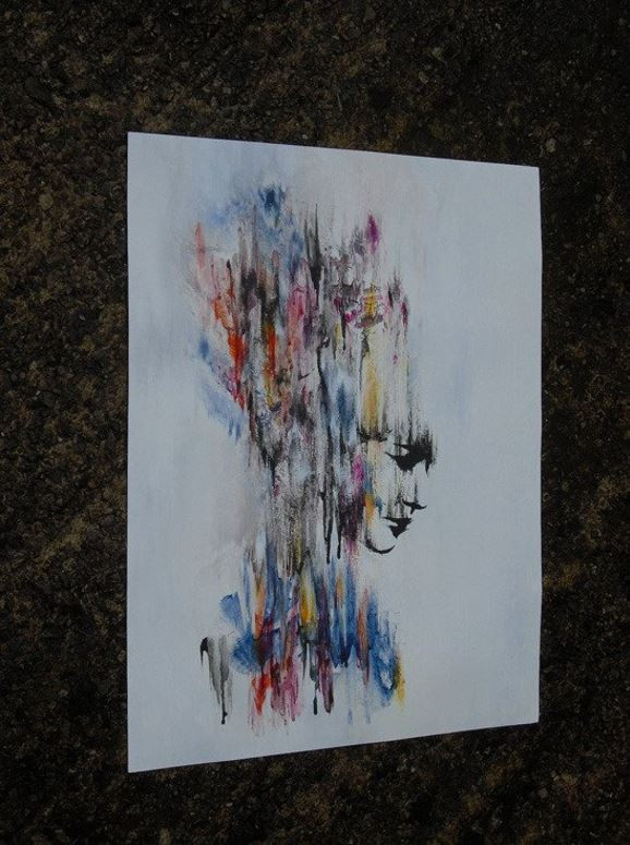 Angel 41, Head rush #5, painting - Artalistic online contemporary art buying and selling gallery