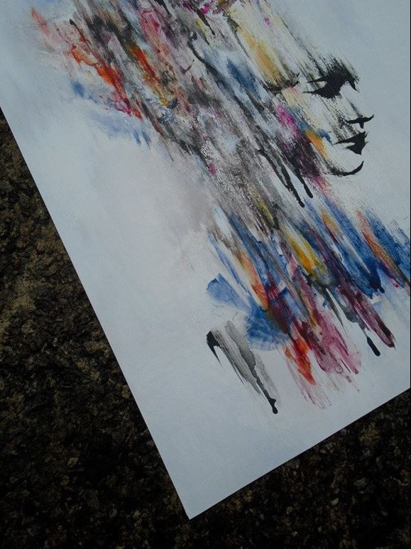 Angel 41, Head rush #5, painting - Artalistic online contemporary art buying and selling gallery