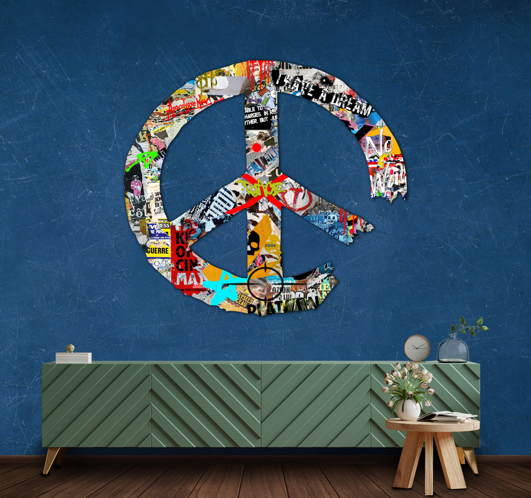 Lascaz, Peace Art, painting - Artalistic online contemporary art buying and selling gallery