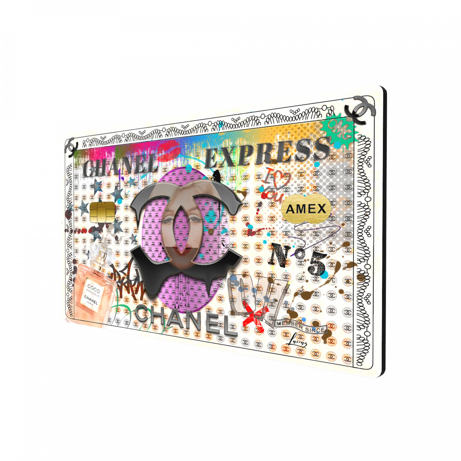 Lascaz, Chanel Express, painting - Artalistic online contemporary art buying and selling gallery