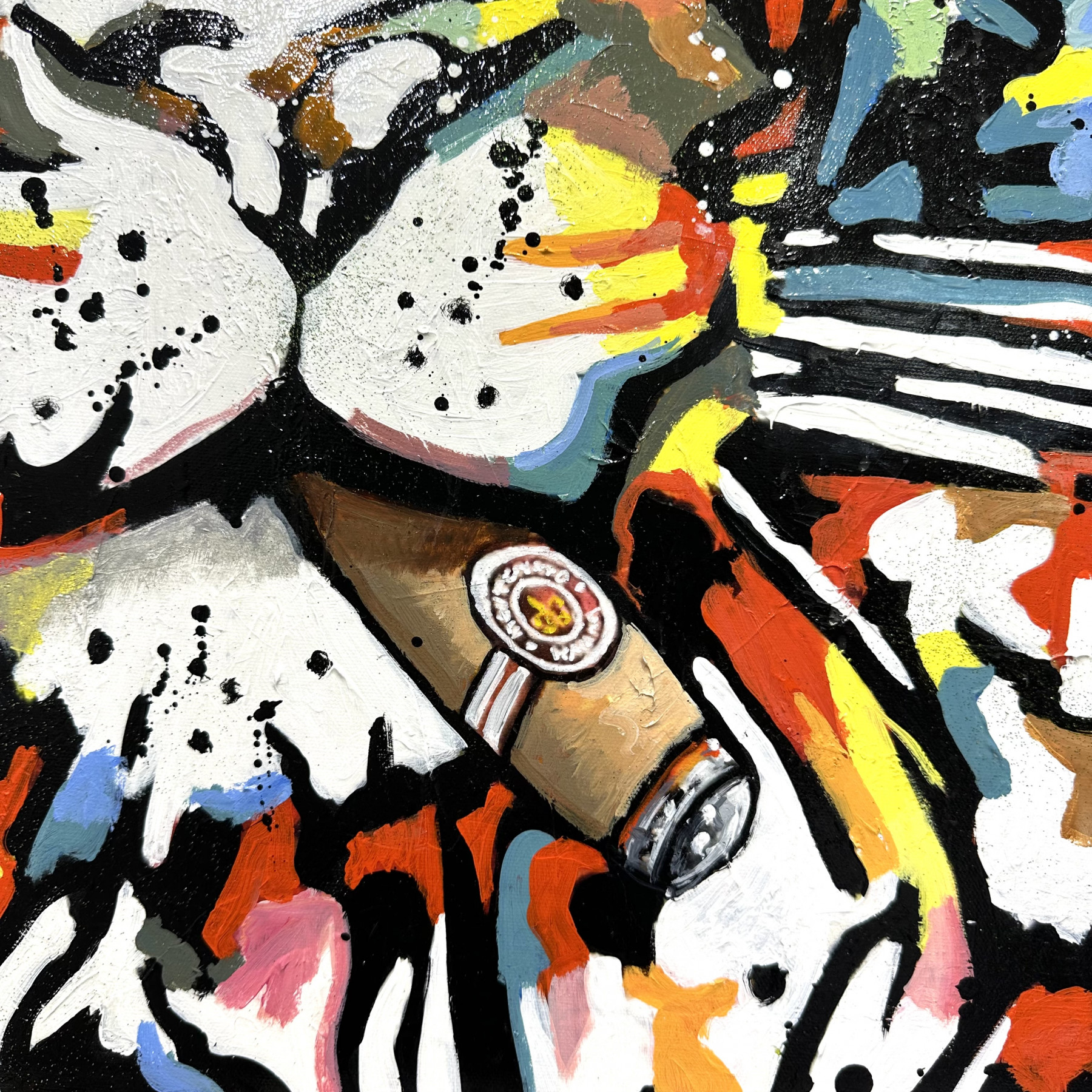 Patrick Cornée, Lion royal, painting - Artalistic online contemporary art buying and selling gallery