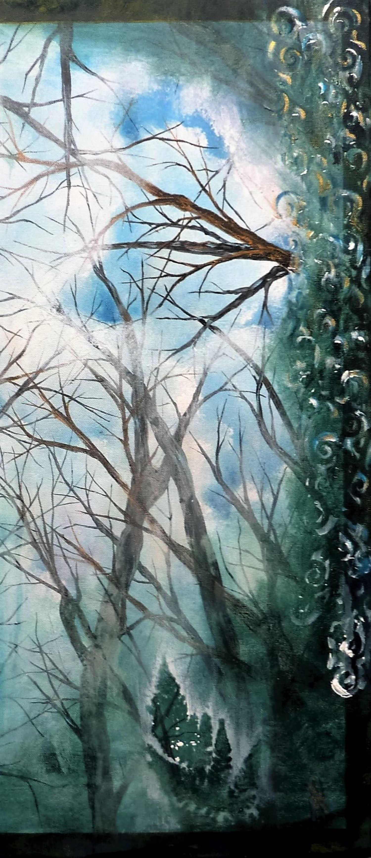 Anne Robin, A travers le givre, painting - Artalistic online contemporary art buying and selling gallery