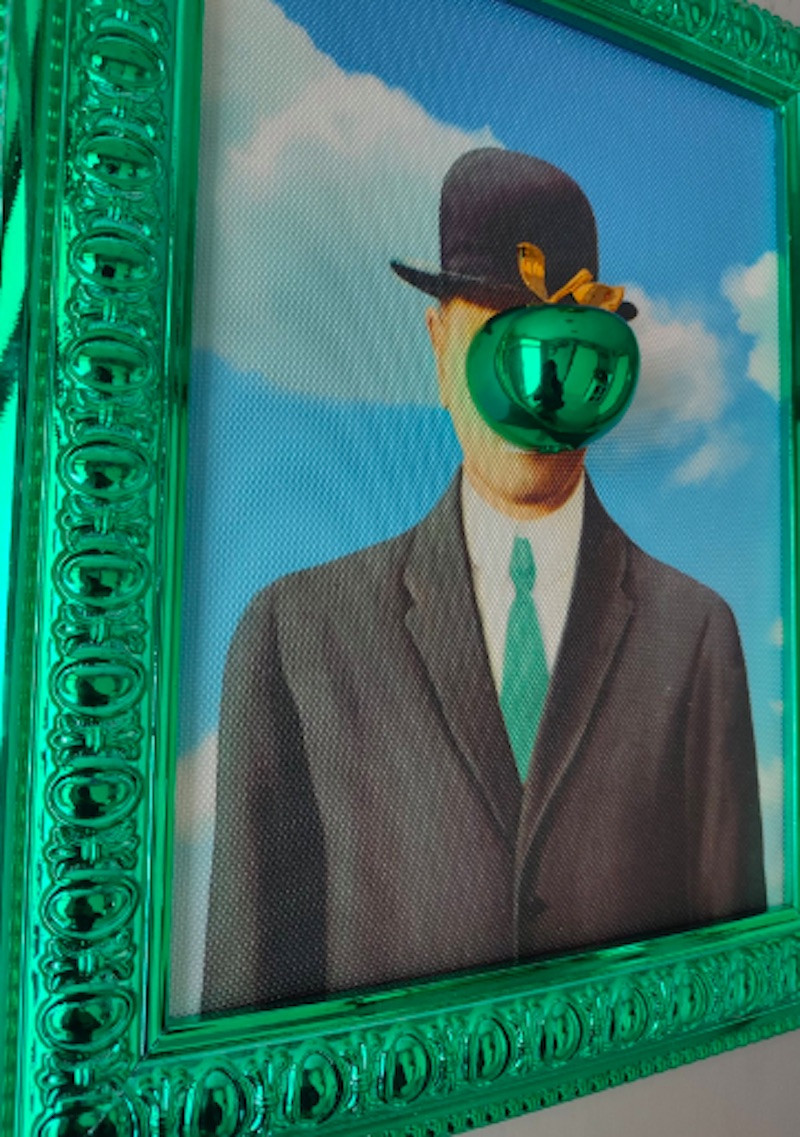 Sagrasse, I'm sorry Magritte, painting - Artalistic online contemporary art buying and selling gallery