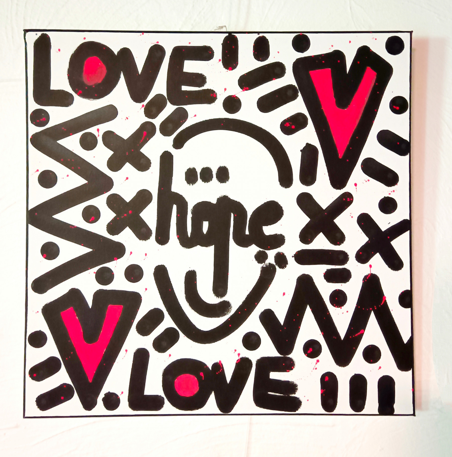Mr Hope, Heart love, painting - Artalistic online contemporary art buying and selling gallery