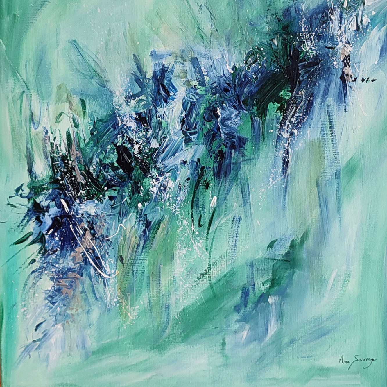 Âme Sauvage, Fracture gelée, painting - Artalistic online contemporary art buying and selling gallery