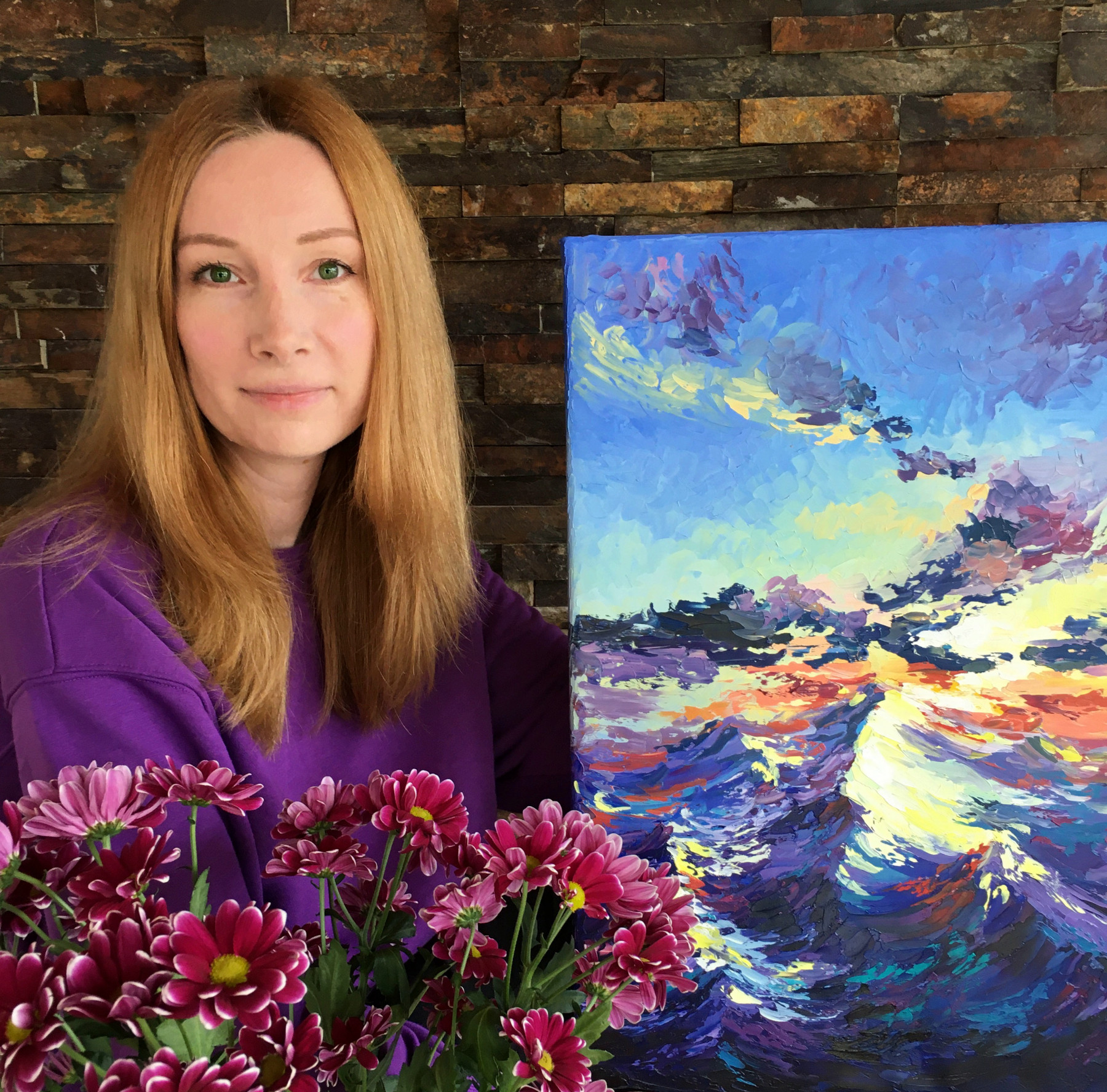 Oxypoint, The Sun is Setting, painting - Artalistic online contemporary art buying and selling gallery