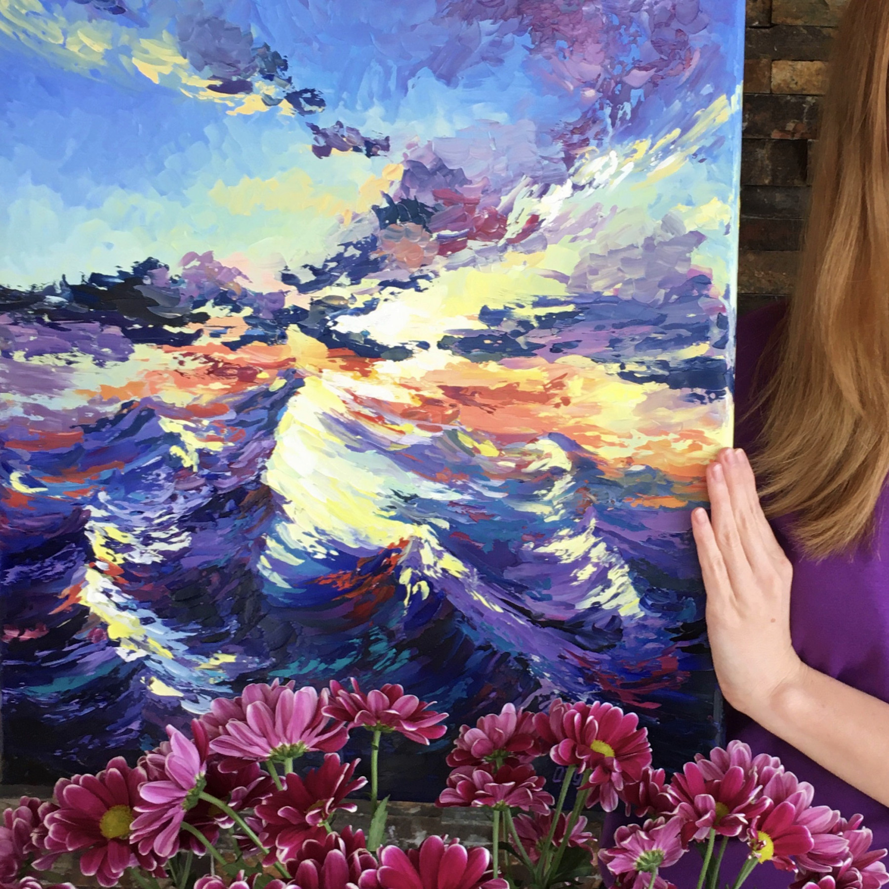 Oxypoint, The Sun is Setting, painting - Artalistic online contemporary art buying and selling gallery