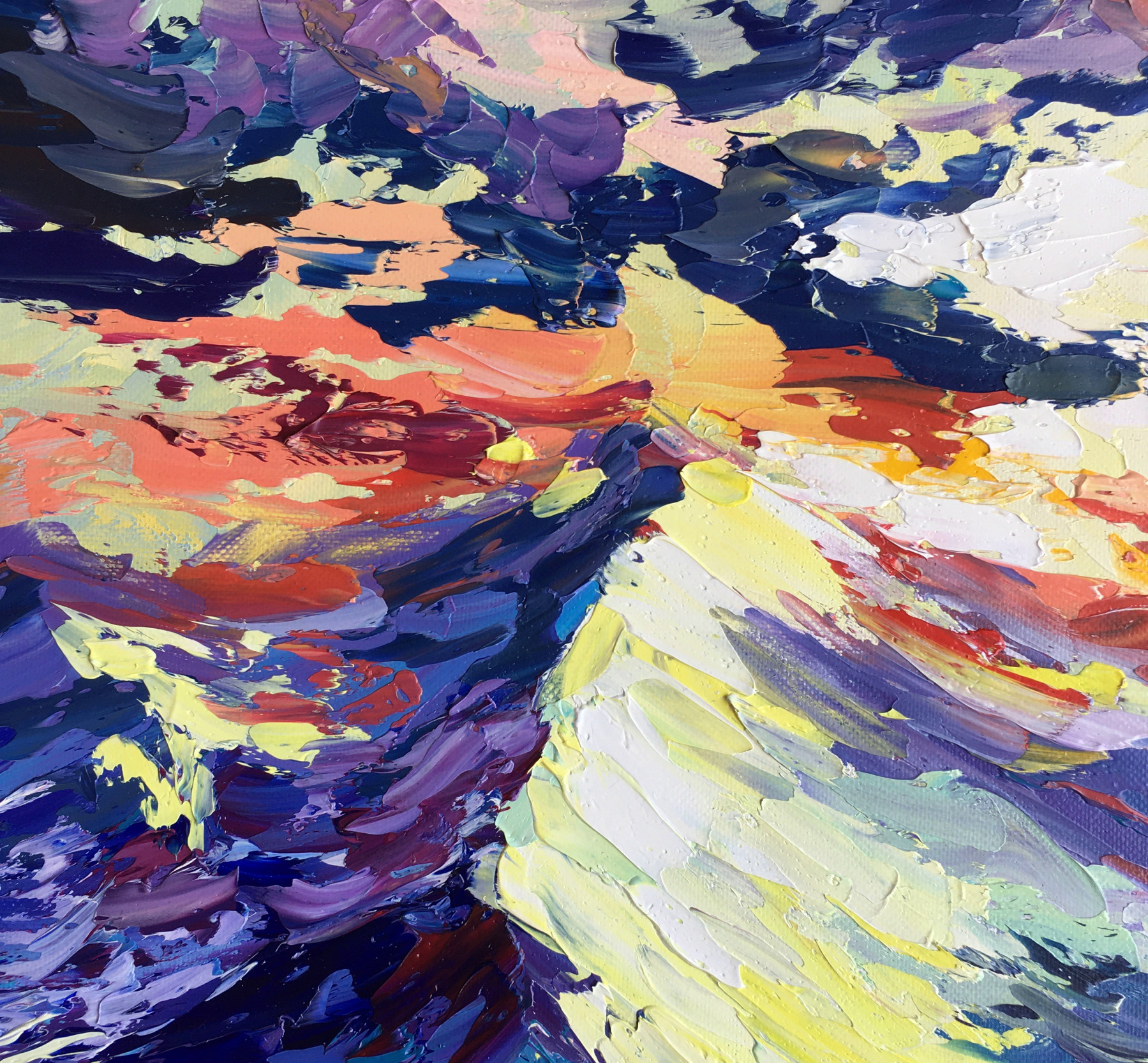 Oxypoint, The Sun is Setting, painting - Artalistic online contemporary art buying and selling gallery
