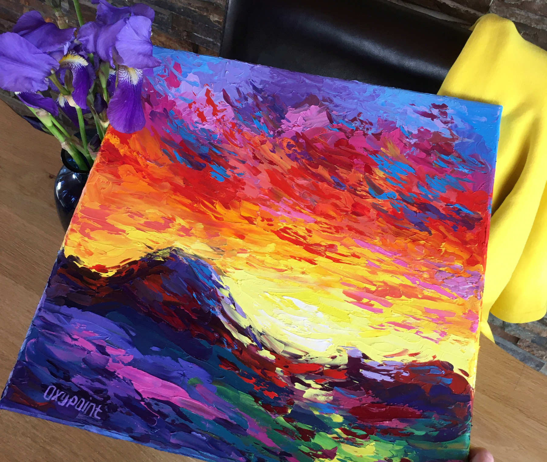 Oxypoint, Blazing Sky, painting - Artalistic online contemporary art buying and selling gallery