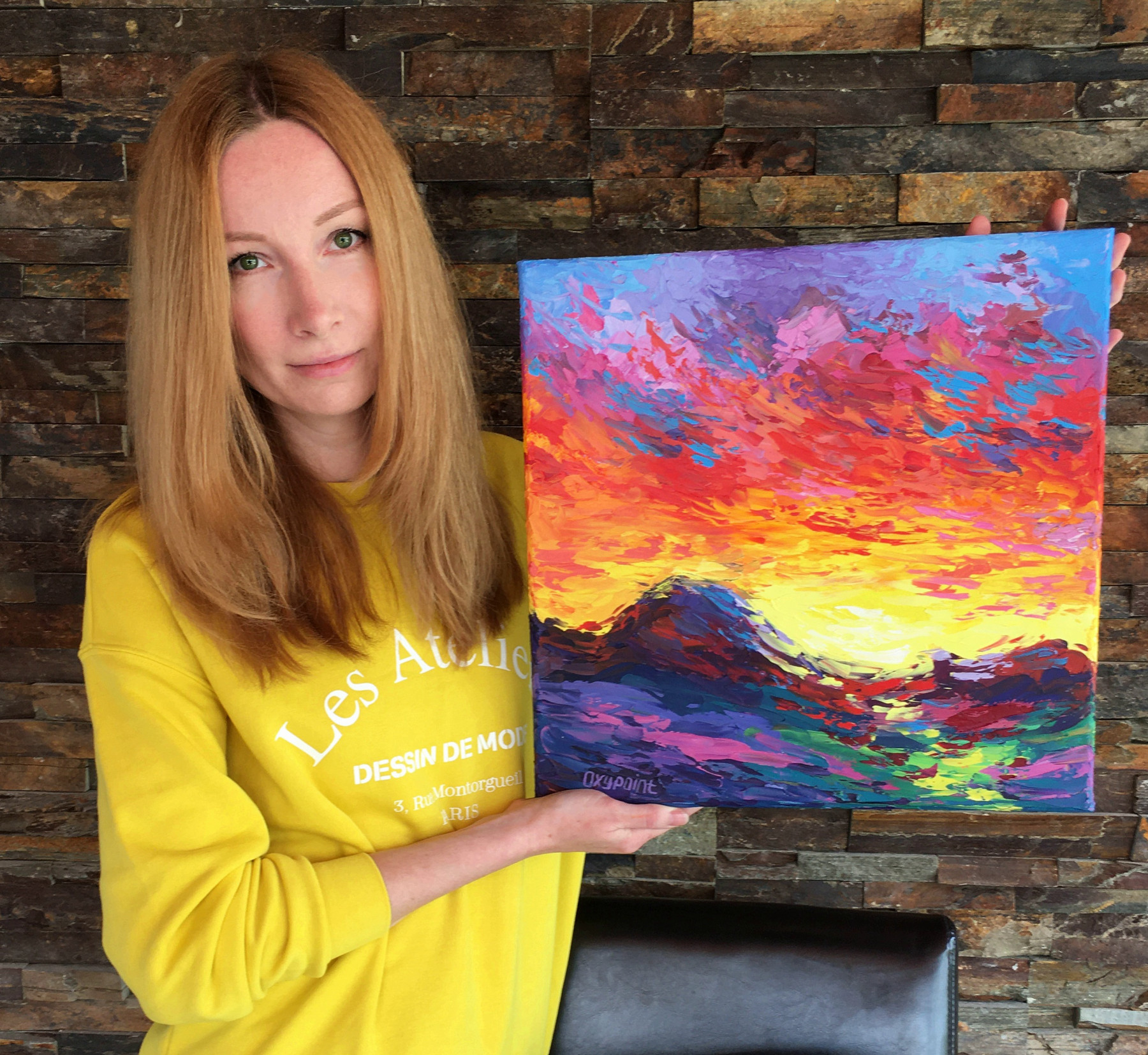 Oxypoint, Blazing Sky, painting - Artalistic online contemporary art buying and selling gallery