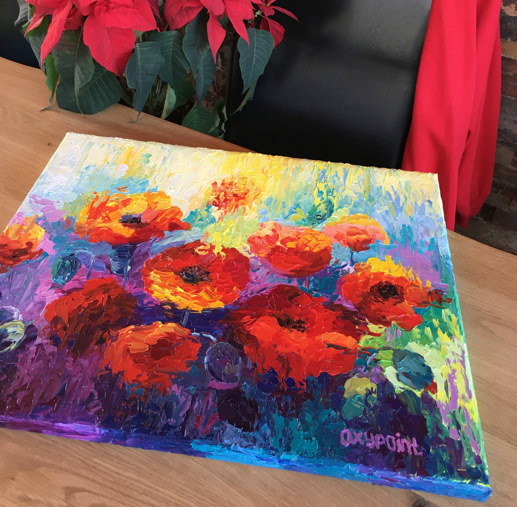 Oxypoint, Poppies, painting - Artalistic online contemporary art buying and selling gallery