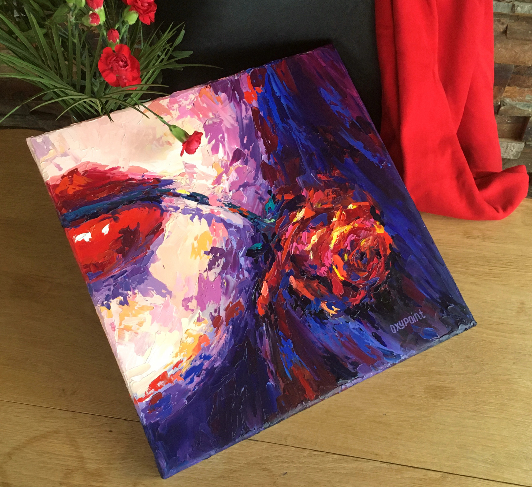 Oxypoint, Scarlet taste, painting - Artalistic online contemporary art buying and selling gallery