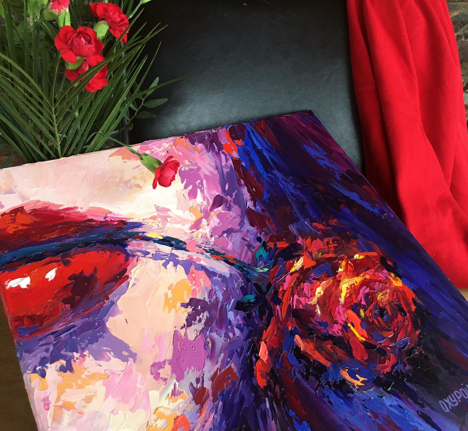 Oxypoint, Scarlet taste, painting - Artalistic online contemporary art buying and selling gallery