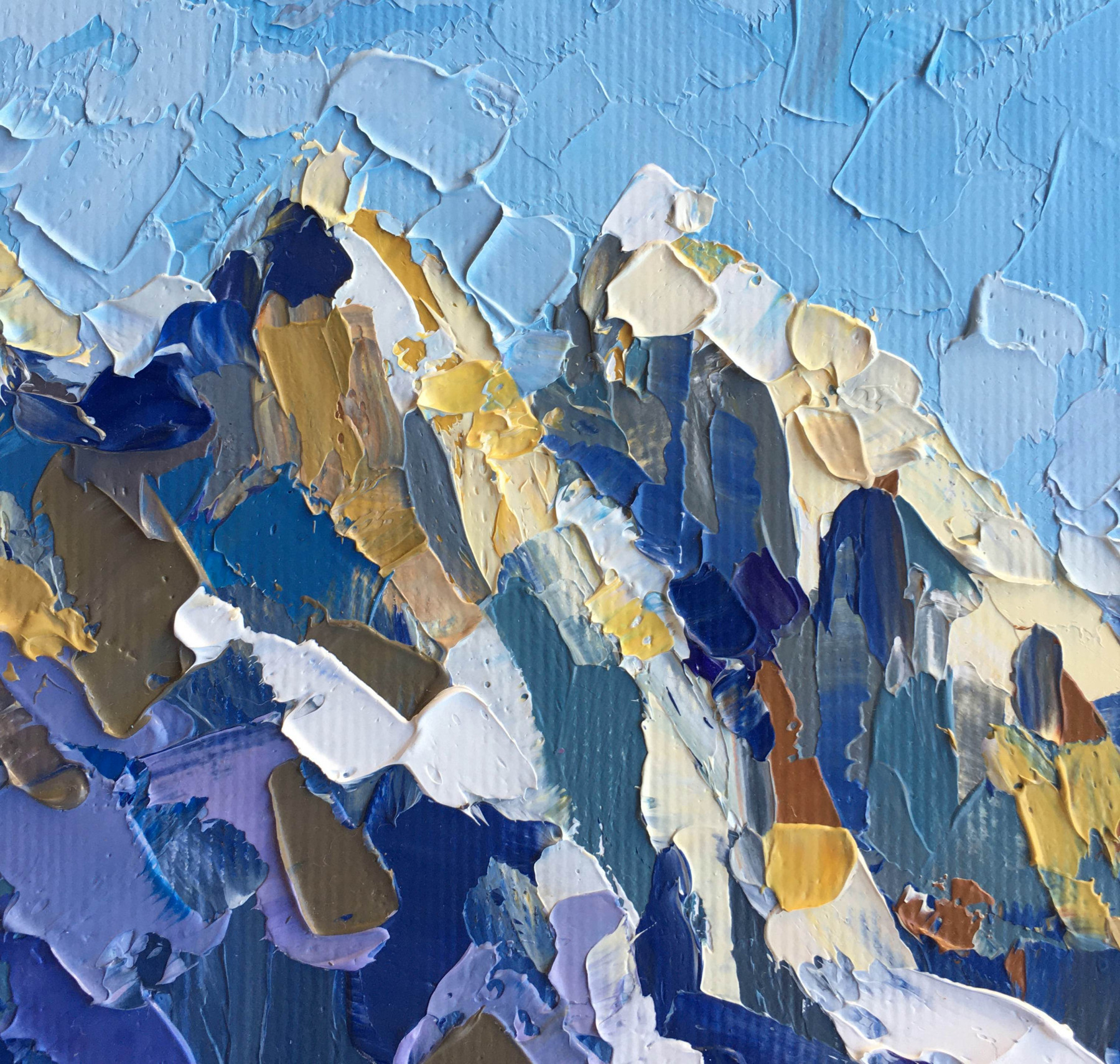 Oxypoint, Peaks of the Alps, painting - Artalistic online contemporary art buying and selling gallery