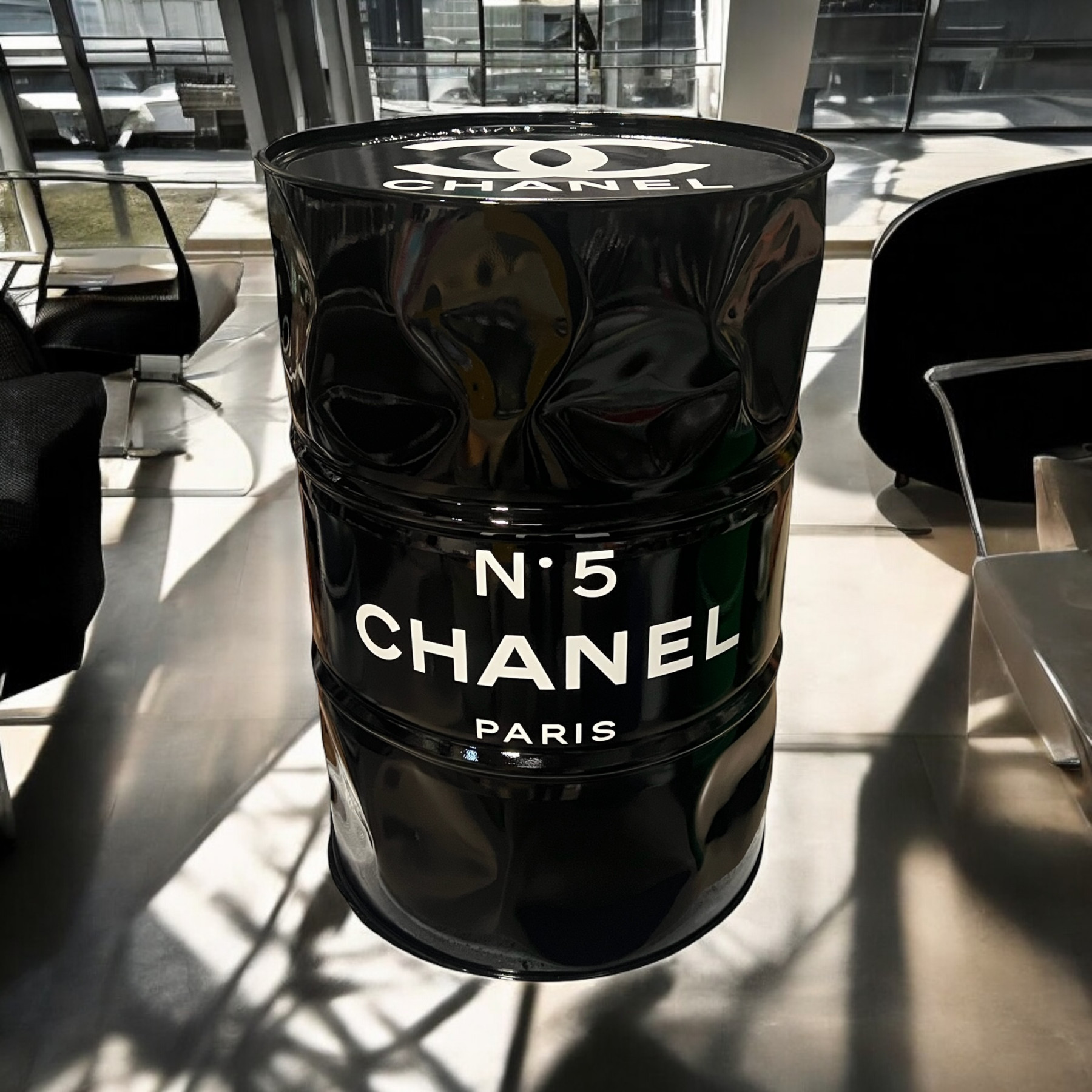 Guillaume Anthony, Baril tribute to Chanel, sculpture - Artalistic online contemporary art buying and selling gallery
