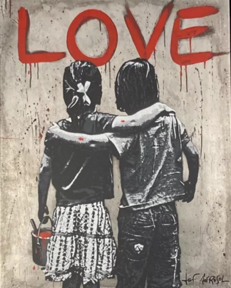Jef Aerosol, Love, edition - Artalistic online contemporary art buying and selling gallery