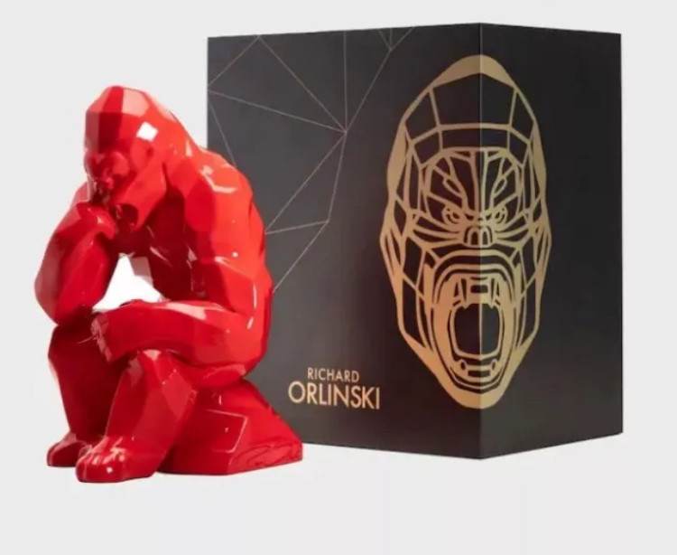Richard Orlinski, Kong penseur, Sculpture - Artalistic online contemporary art buying and selling gallery