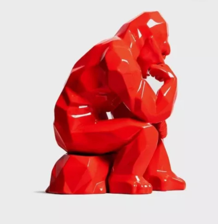 Richard Orlinski, Kong penseur, Sculpture - Artalistic online contemporary art buying and selling gallery