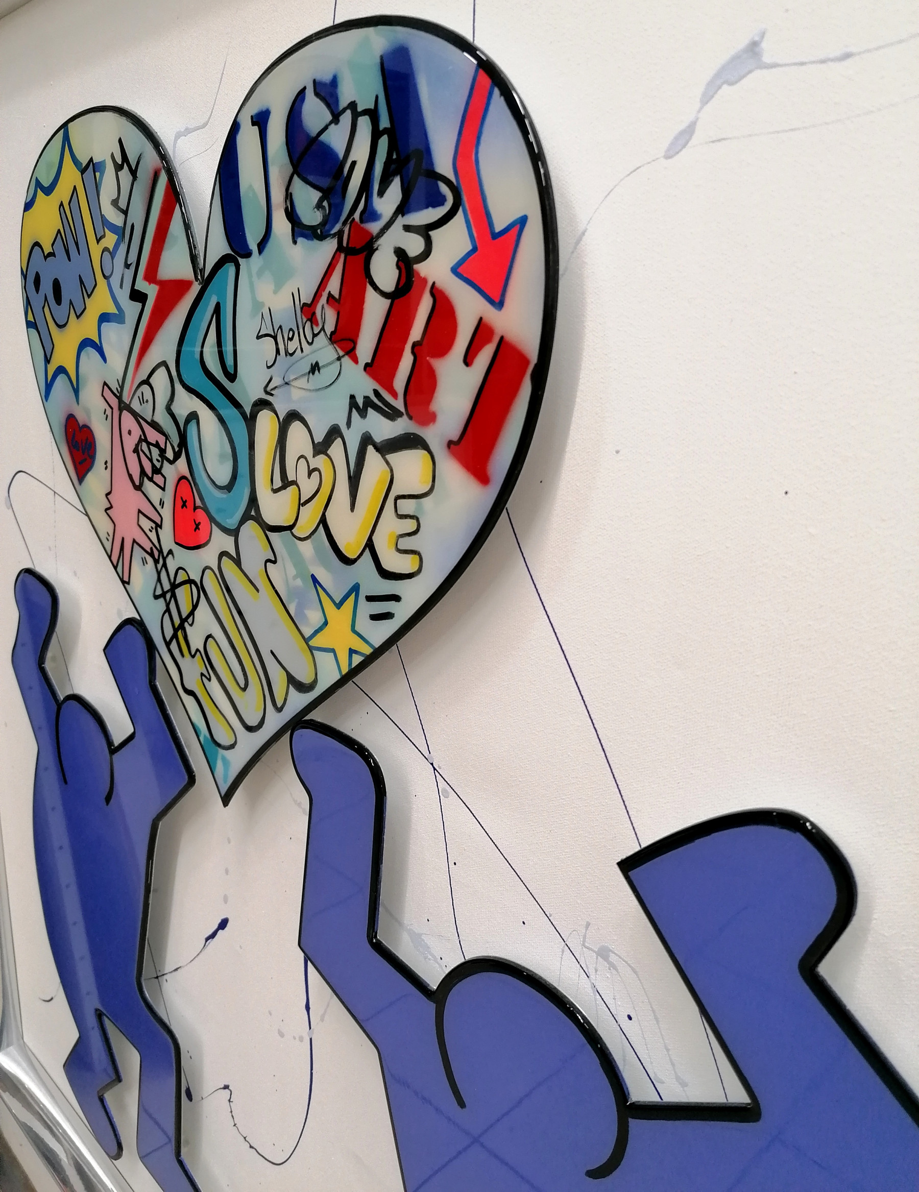 Shelby, Tribute to Keith Haring, painting - Artalistic online contemporary art buying and selling gallery