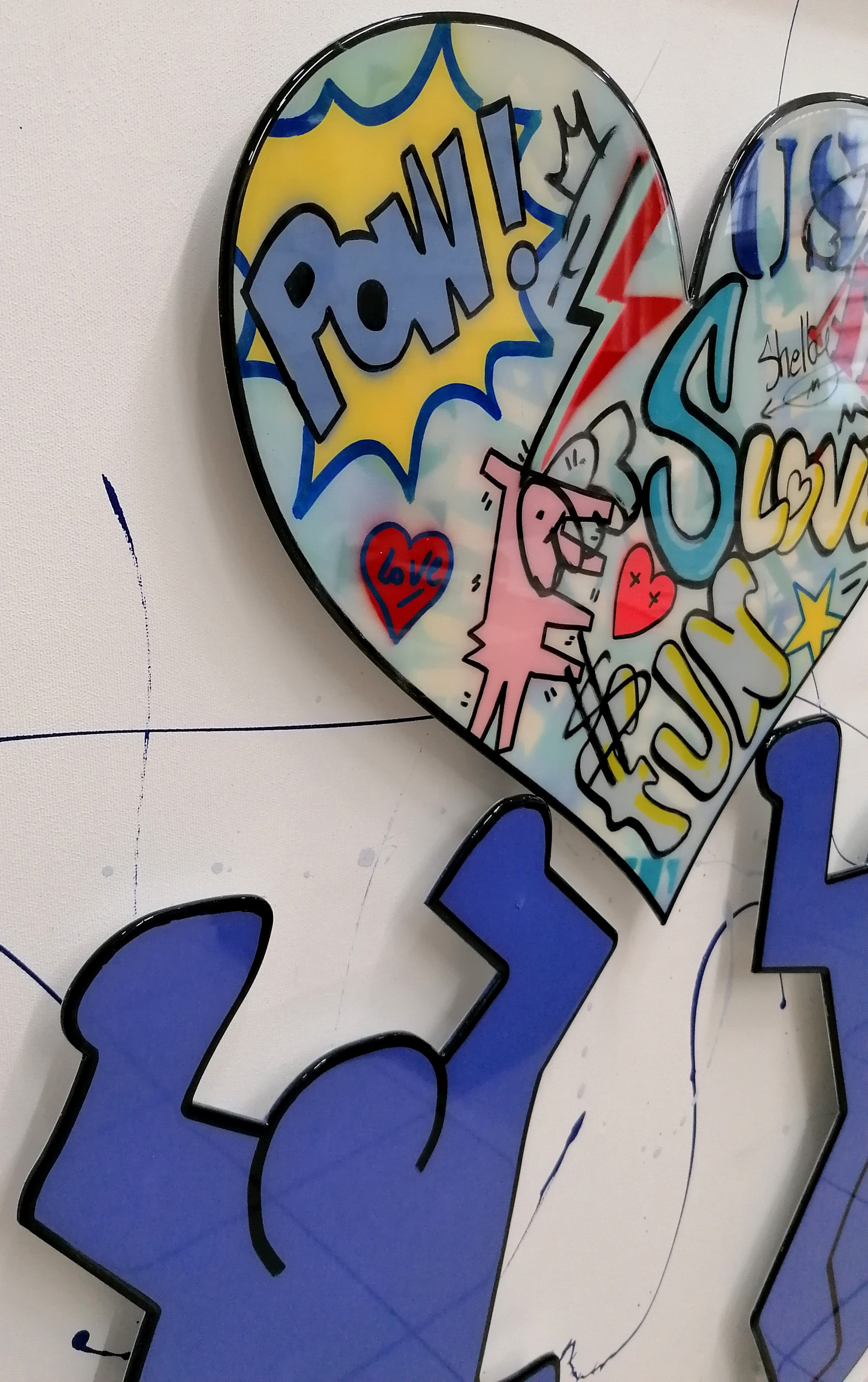 Shelby, Tribute to Keith Haring, painting - Artalistic online contemporary art buying and selling gallery