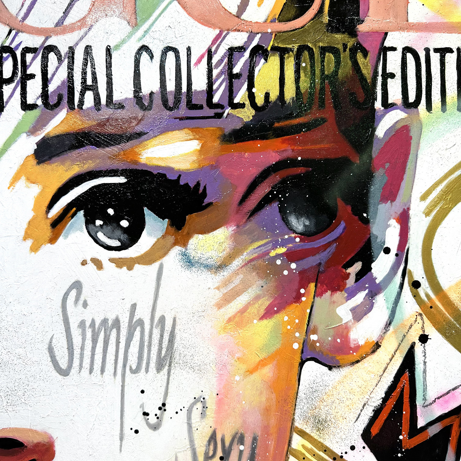 Patrick Cornée, Audrey Hepburn, painting - Artalistic online contemporary art buying and selling gallery