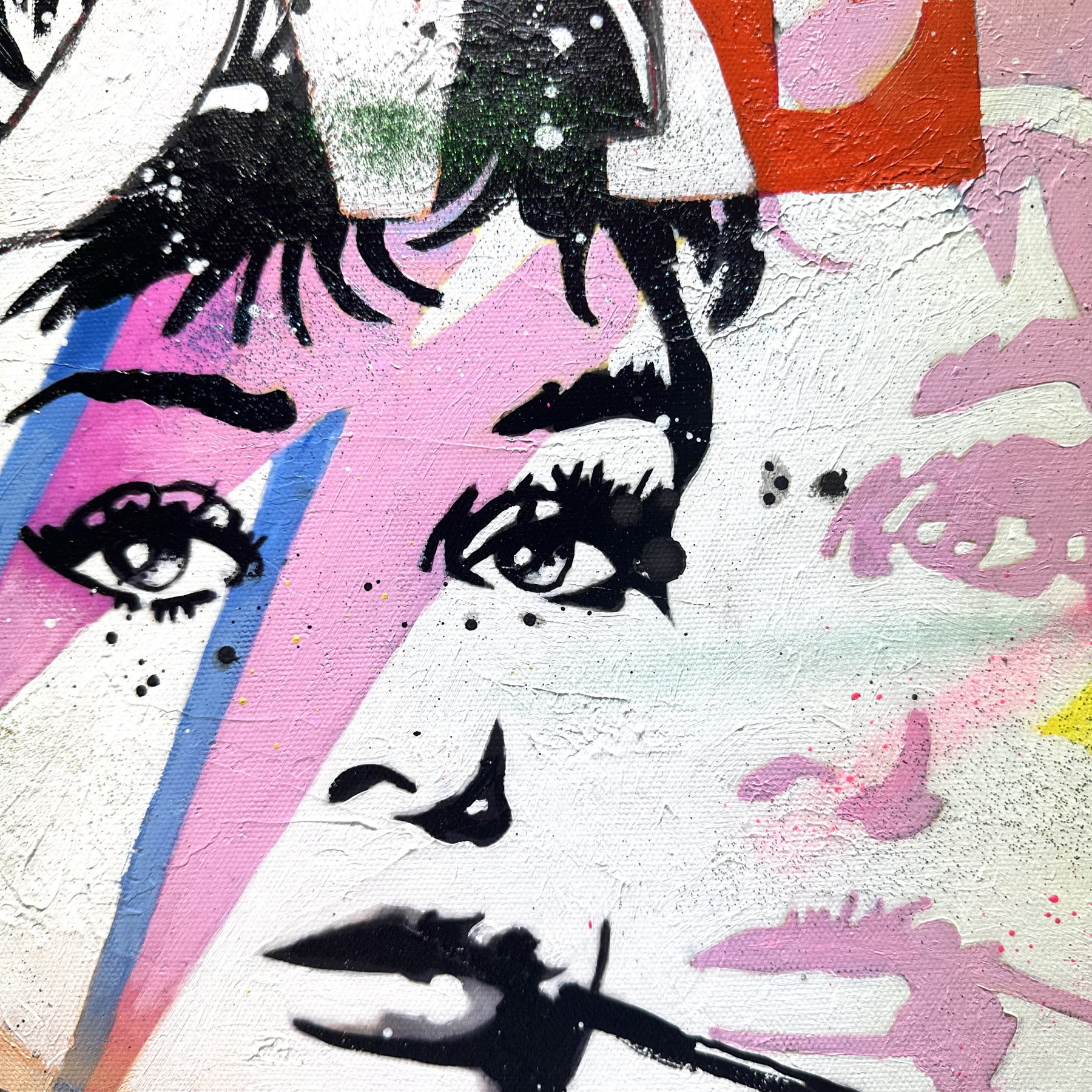 Patrick Cornée, Audrey Hepburn, painting - Artalistic online contemporary art buying and selling gallery