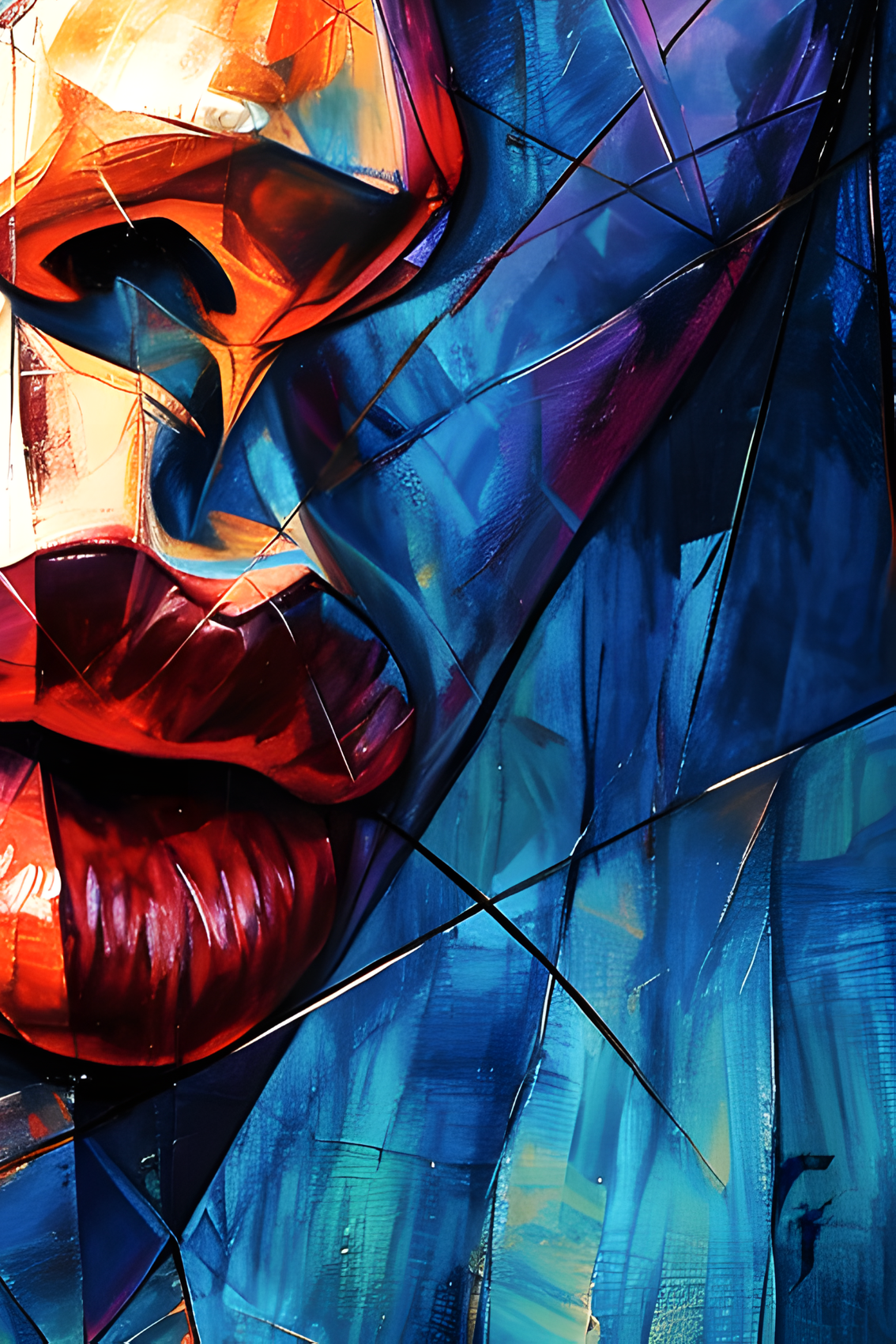 F.Font, Lumière au milieu de la tempête, painting - Artalistic online contemporary art buying and selling gallery
