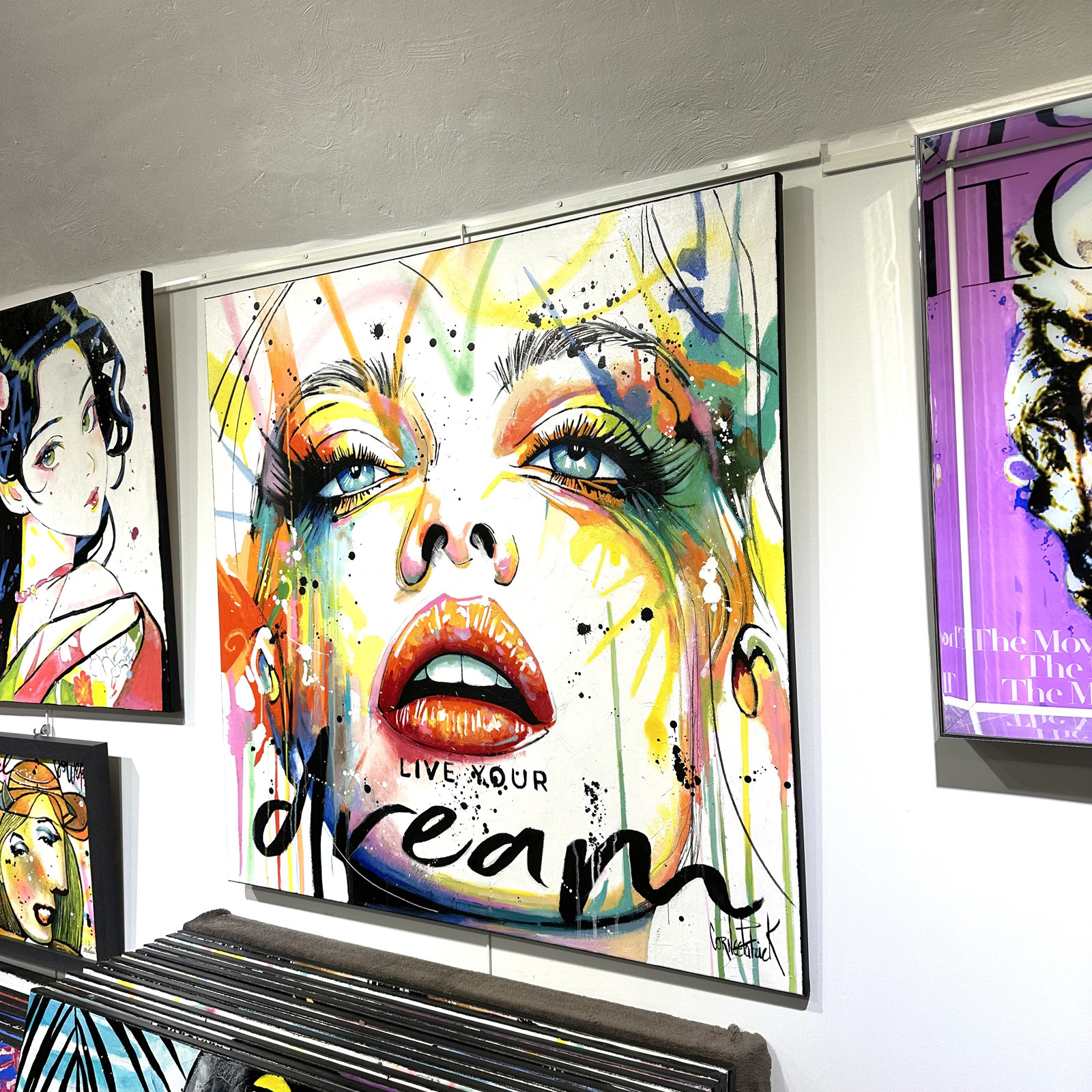 Patrick Cornée, Live your dream, painting - Artalistic online contemporary art buying and selling gallery