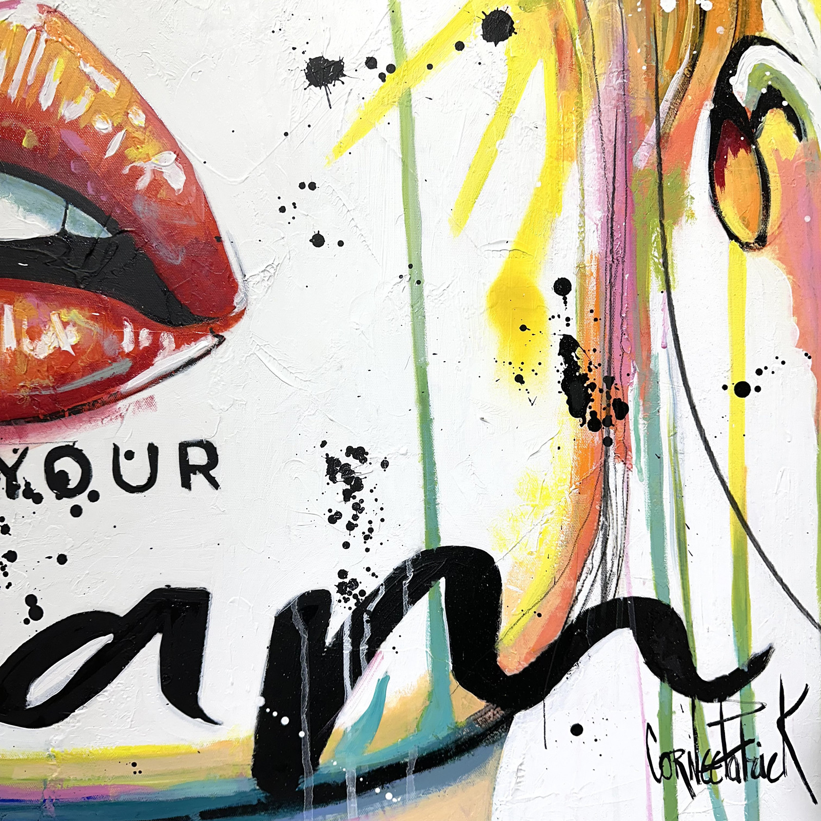 Patrick Cornée, Live your dream, painting - Artalistic online contemporary art buying and selling gallery