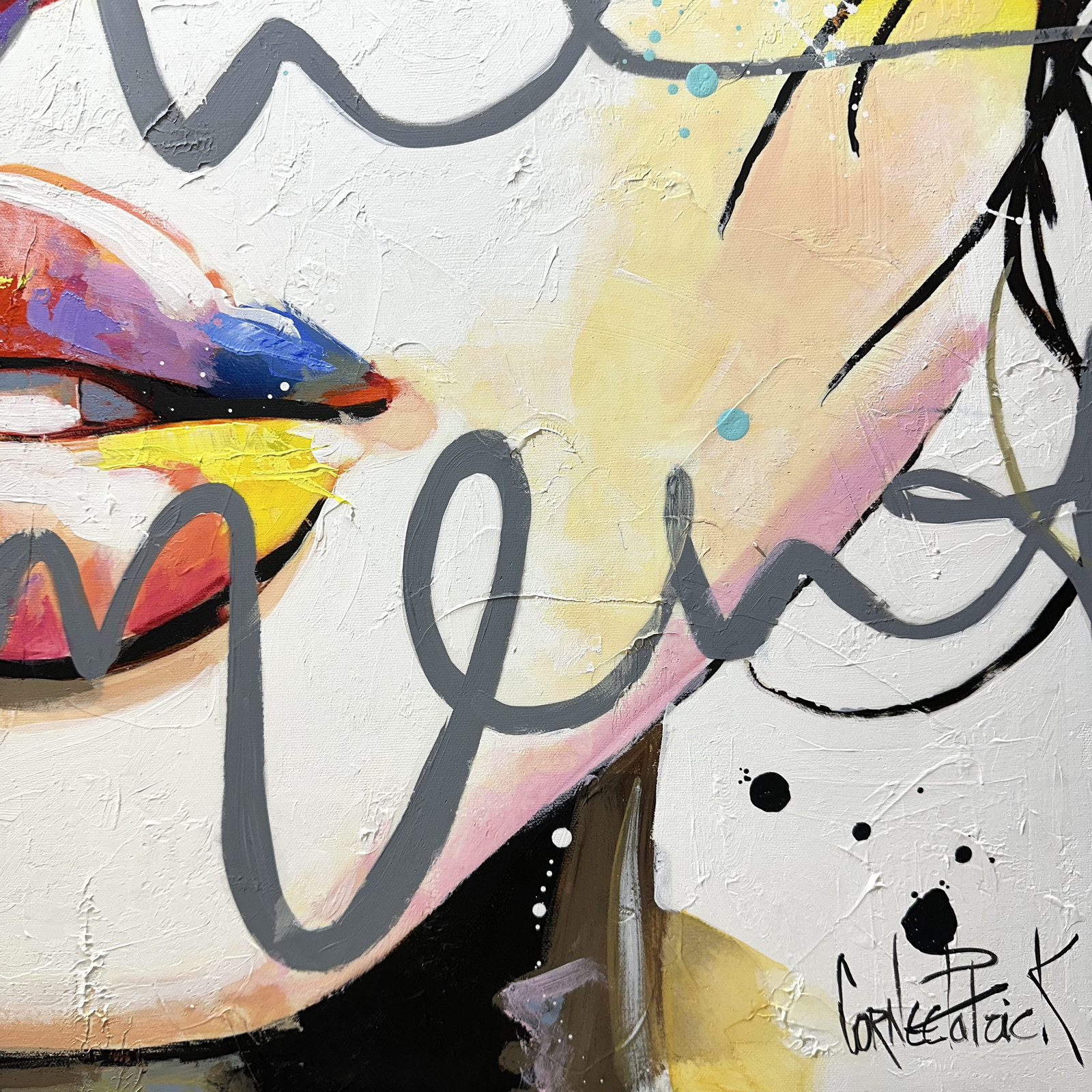 Patrick Cornée, Live in the moment, painting - Artalistic online contemporary art buying and selling gallery