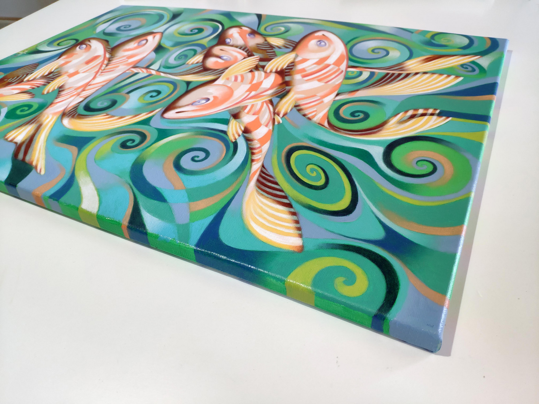 Federico Cortese, Fish, painting - Artalistic online contemporary art buying and selling gallery