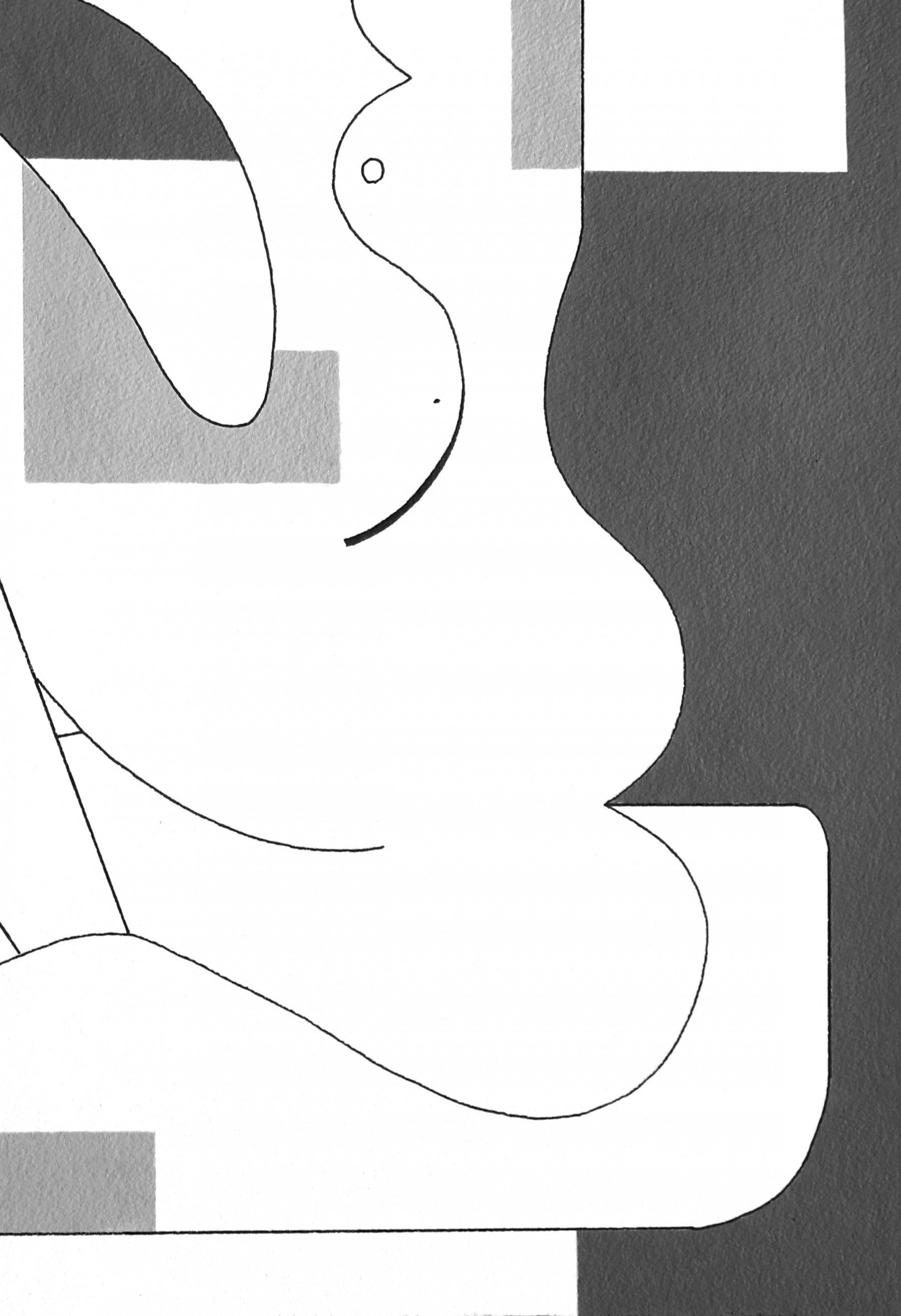 Hildegarde Handsaeme, La signora, drawing - Artalistic online contemporary art buying and selling gallery