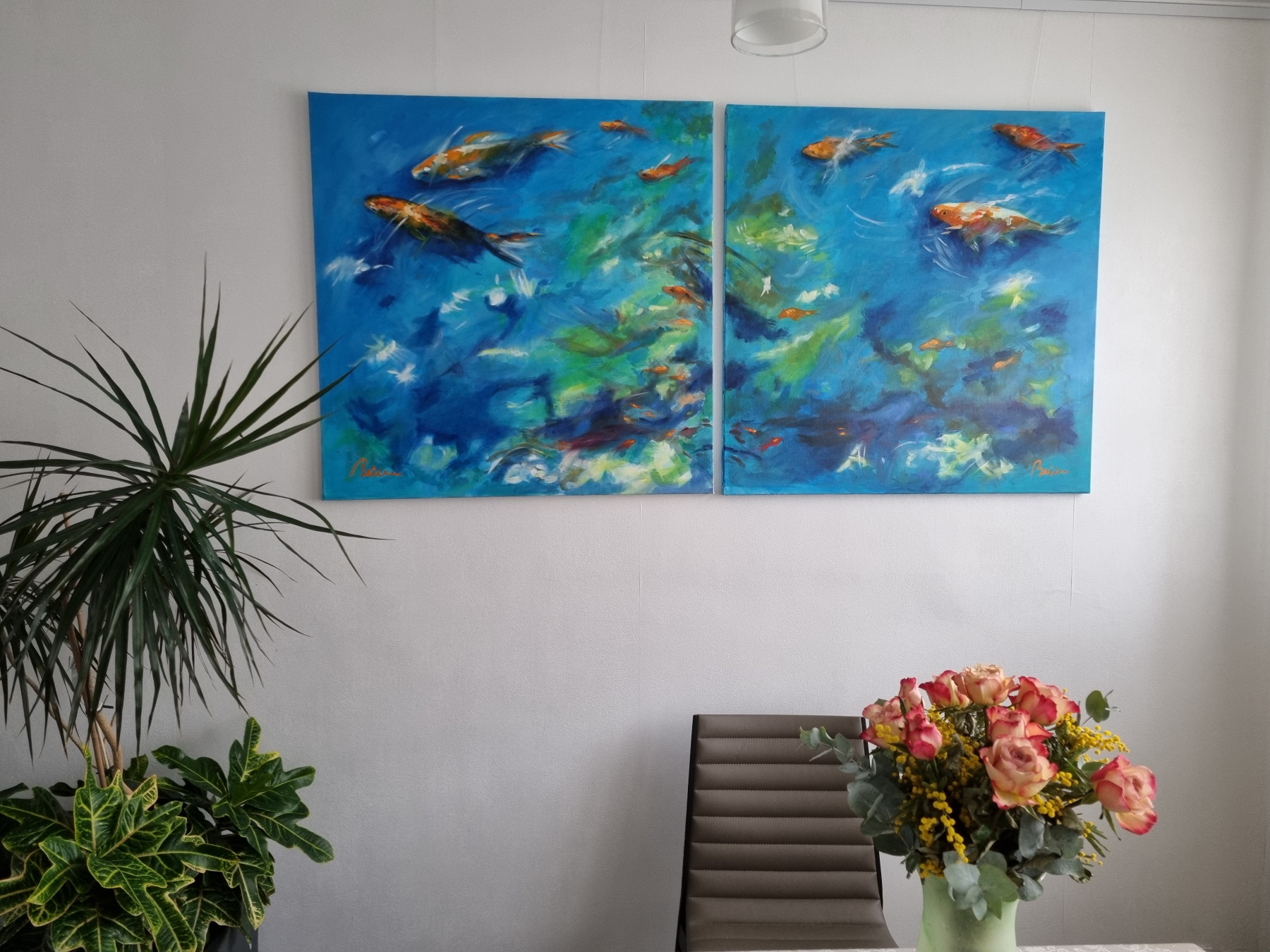 Patrick Brière, A contre courant, painting - Artalistic online contemporary art buying and selling gallery