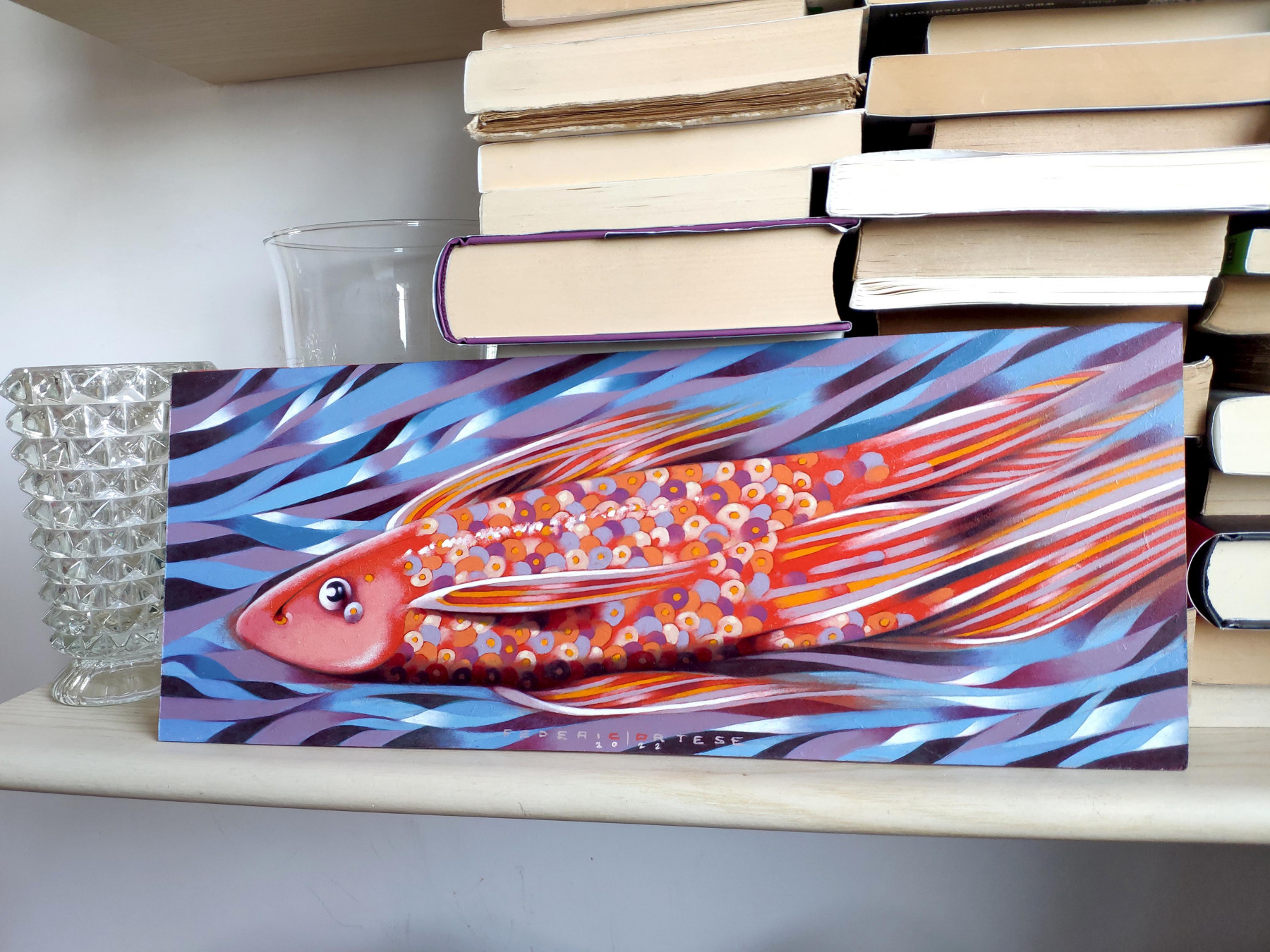 Federico Cortese, Little fish, painting - Artalistic online contemporary art buying and selling gallery