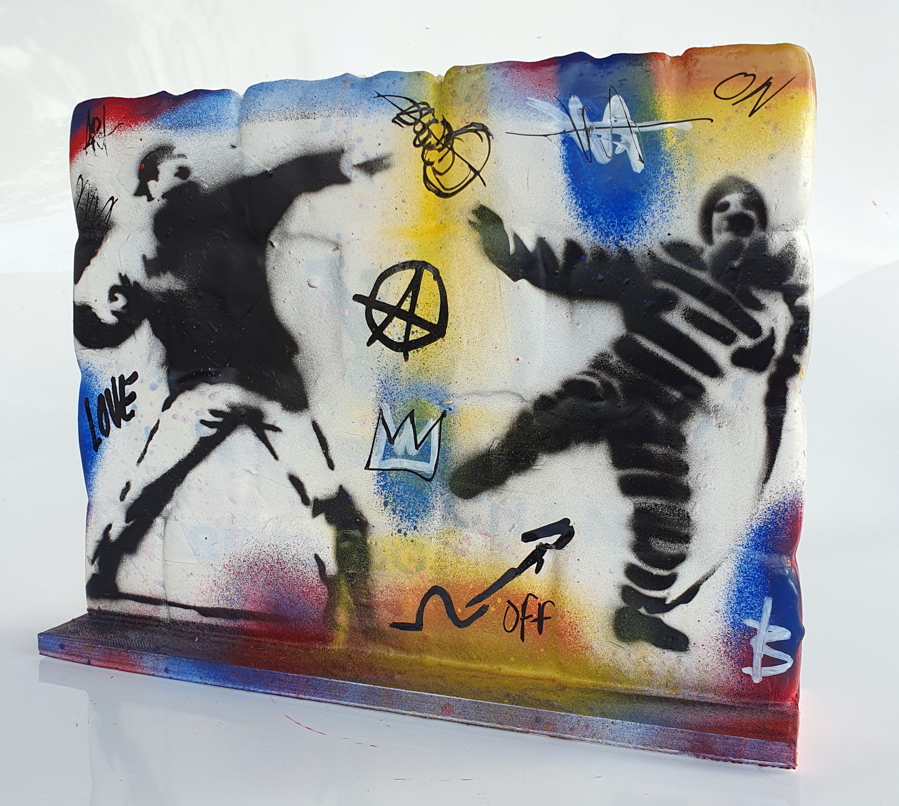 Spaco, Wall street Banksy, sculpture - Artalistic online contemporary art buying and selling gallery