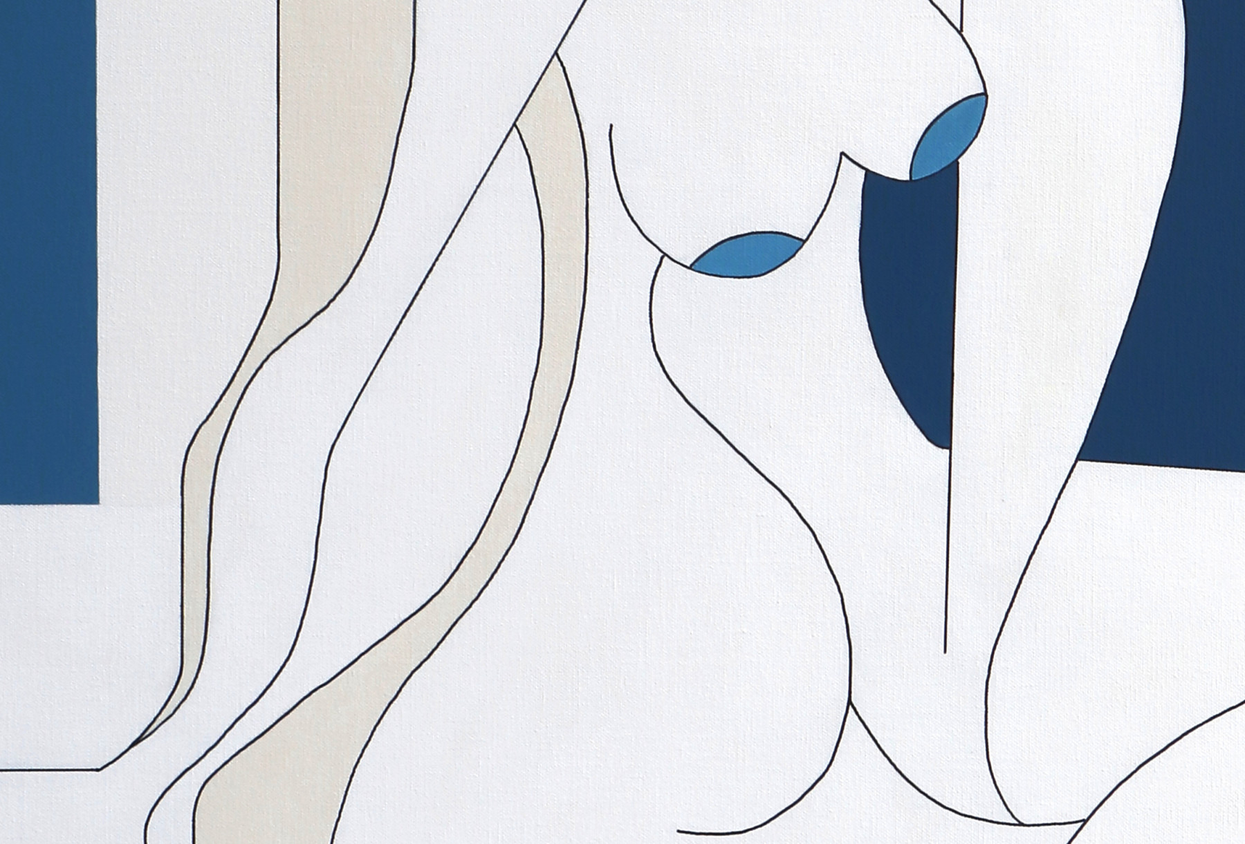 Hildegarde Handsaeme, Relaxing blues, painting - Artalistic online contemporary art buying and selling gallery