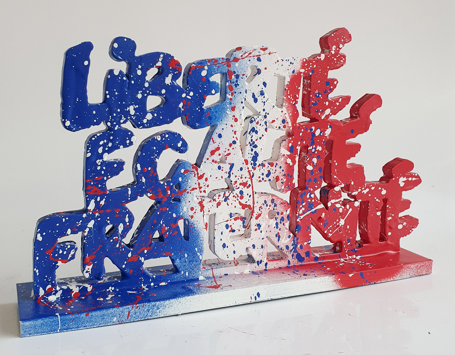 Spaco, Liberté, égalité, fraternité France, sculpture - Artalistic online contemporary art buying and selling gallery