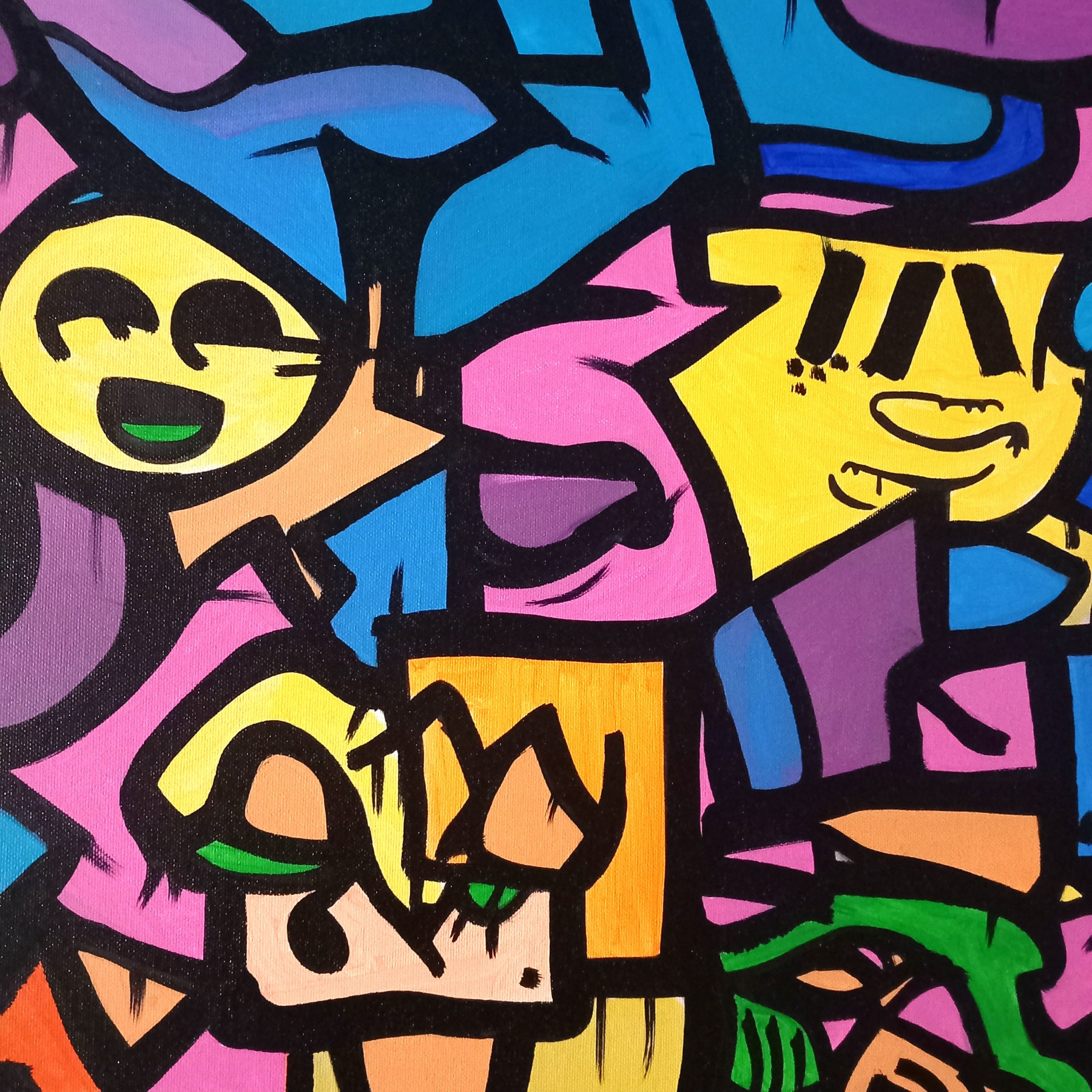 Stoz, Invasion, painting - Artalistic online contemporary art buying and selling gallery