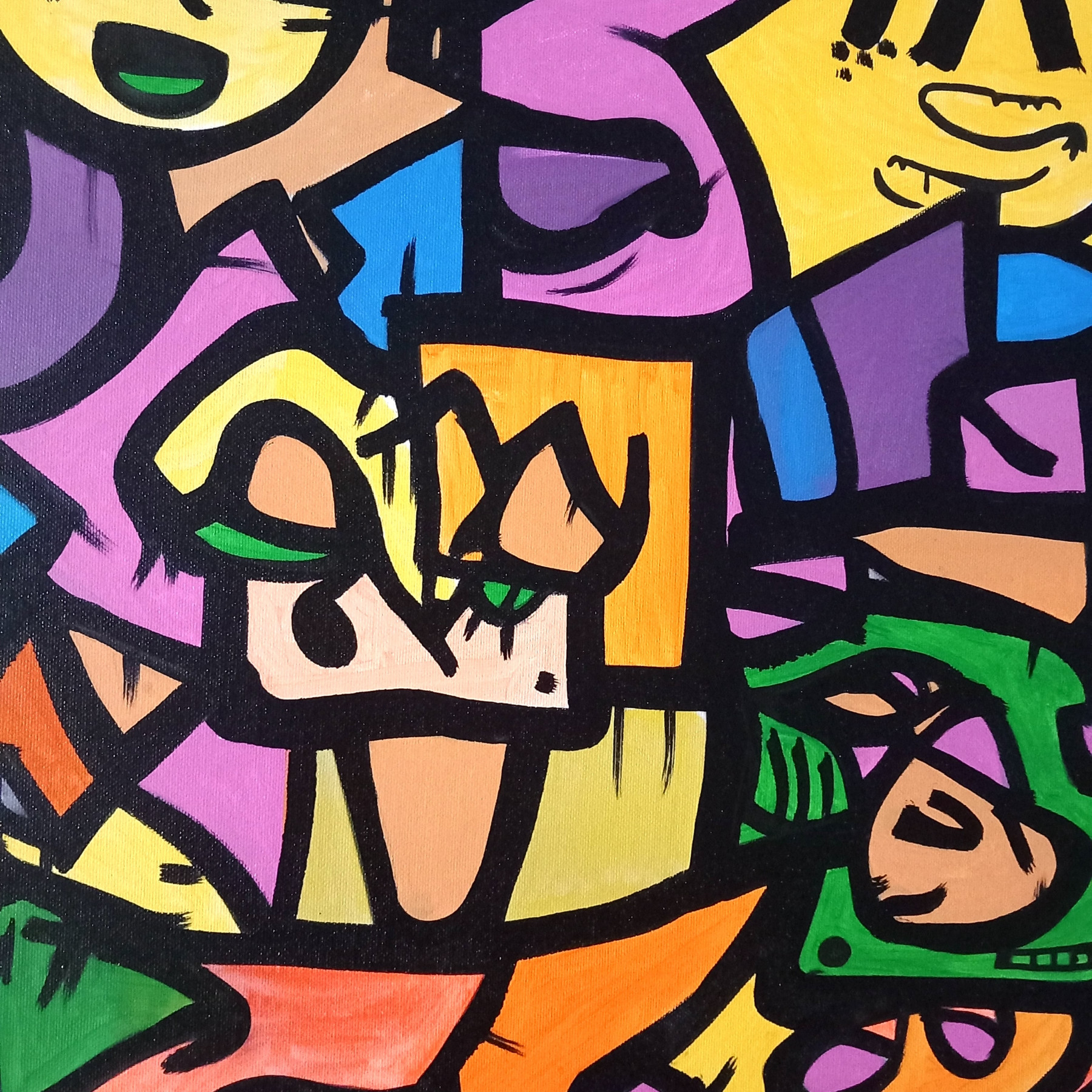 Stoz, Invasion, painting - Artalistic online contemporary art buying and selling gallery