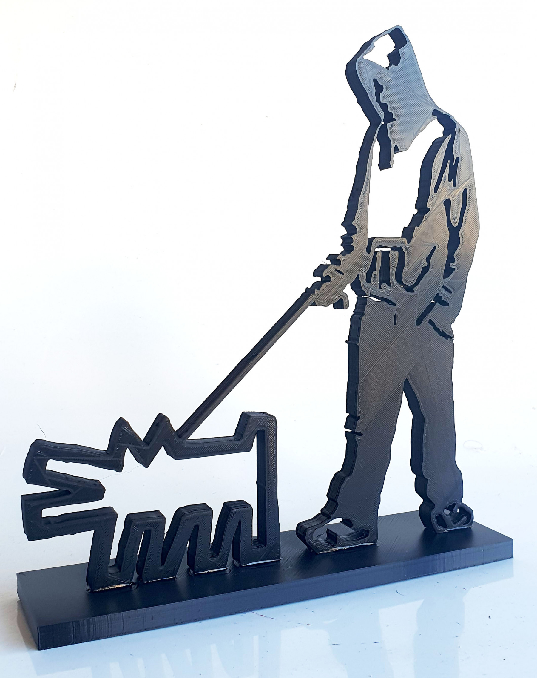 PyB, Dog Haring & Boy banksy, sculpture - Artalistic online contemporary art buying and selling gallery