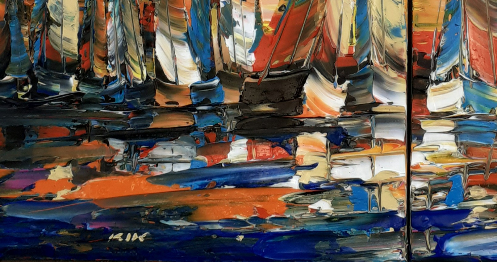 Janusz Kik, Retour tardif, painting - Artalistic online contemporary art buying and selling gallery