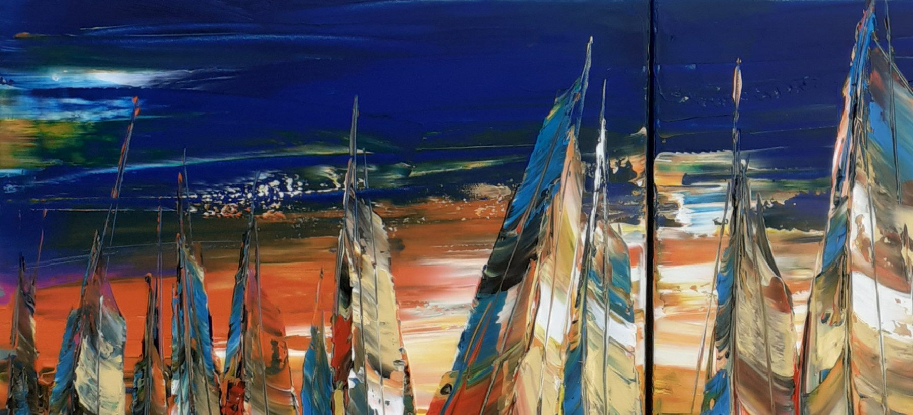 Janusz Kik, Retour tardif, painting - Artalistic online contemporary art buying and selling gallery