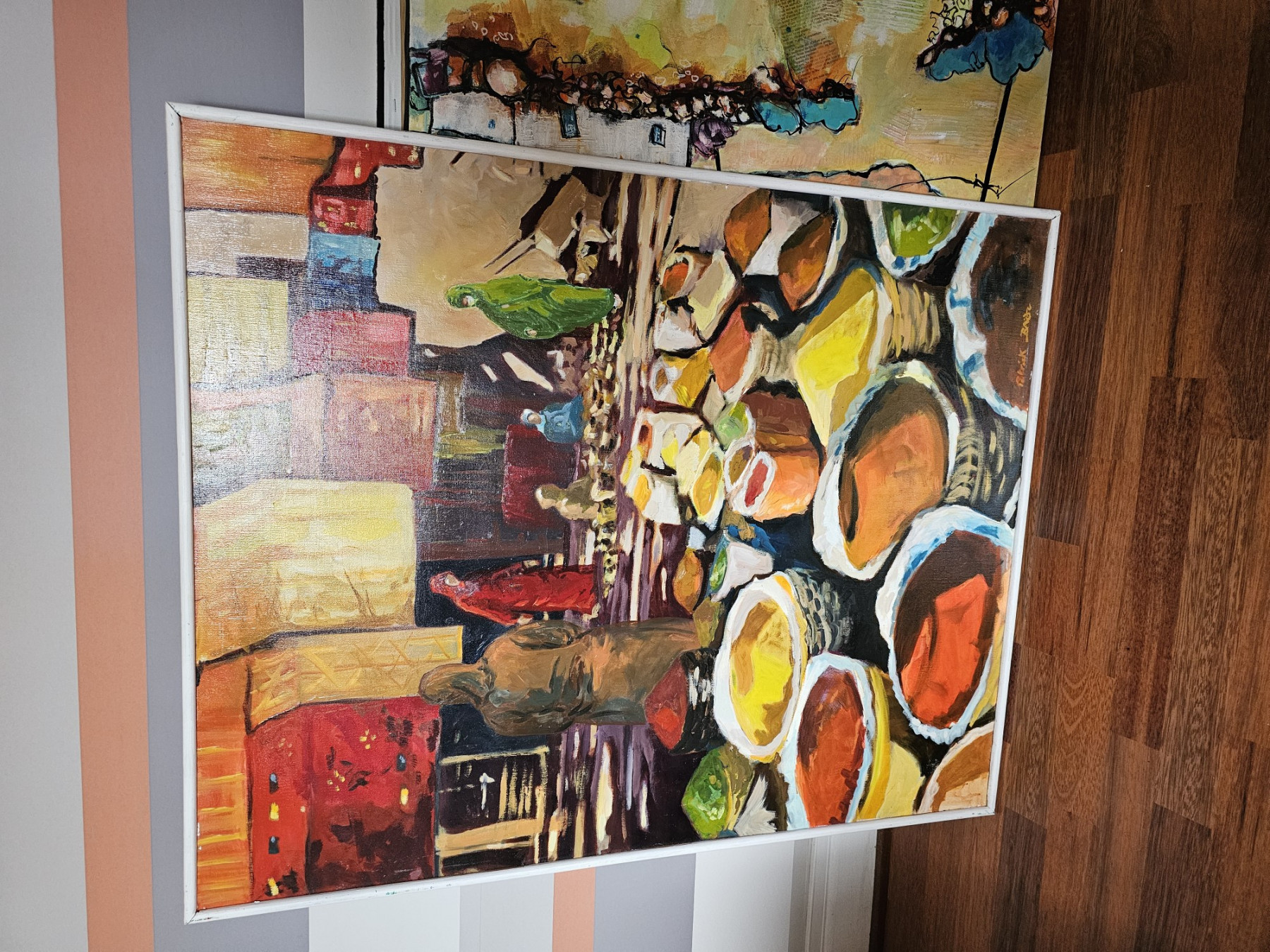 Patrick Brière, Marché aux épices, painting - Artalistic online contemporary art buying and selling gallery