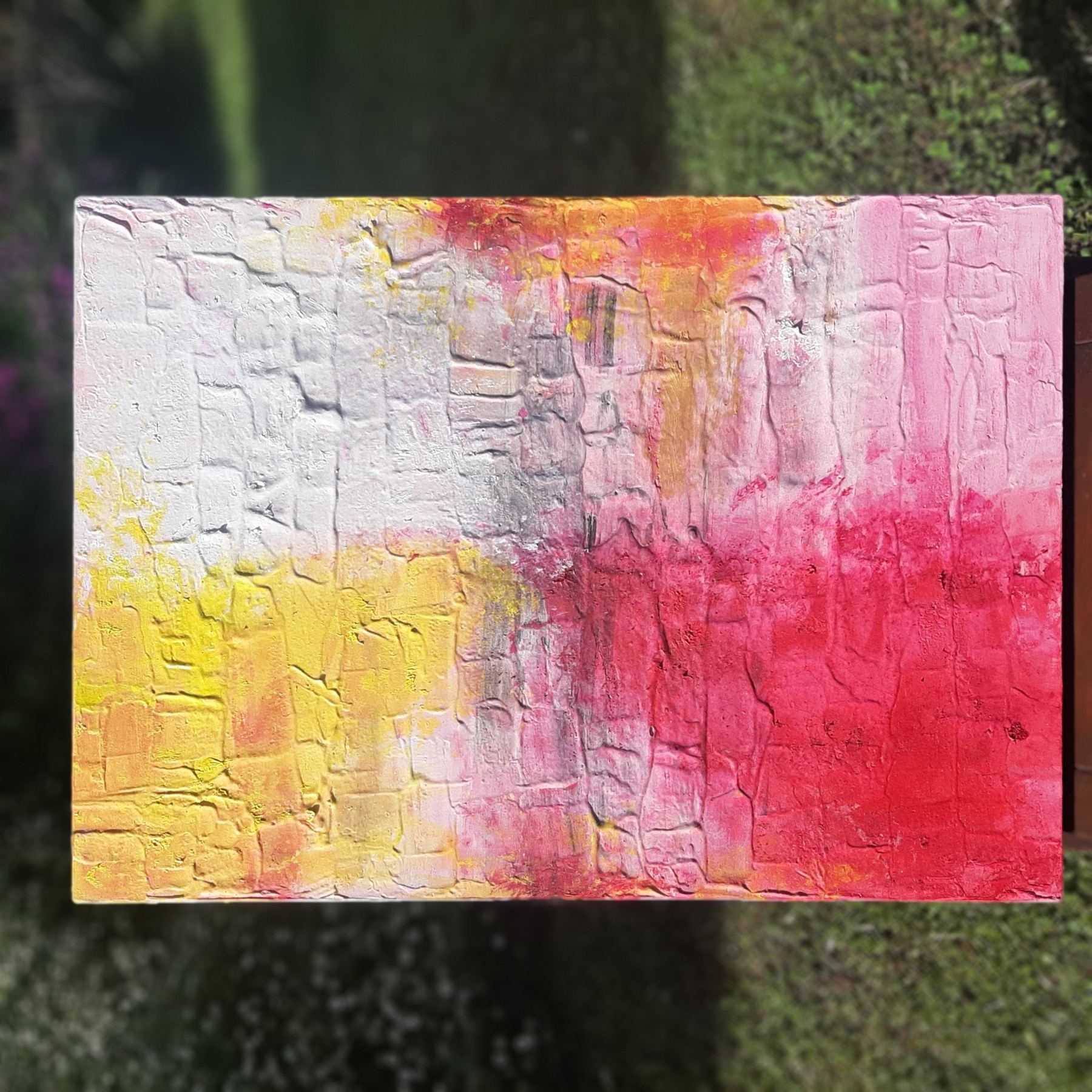 A-Wibaa, The fire red, painitng - Artalistic online contemporary art buying and selling gallery