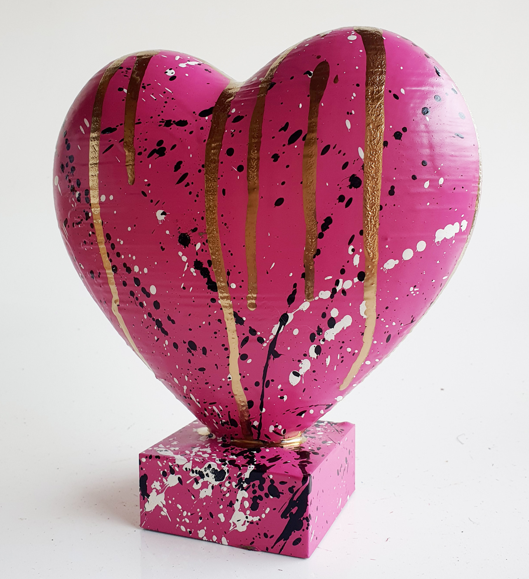 Spaco, Coeur rose, sculpture - Artalistic online contemporary art buying and selling gallery