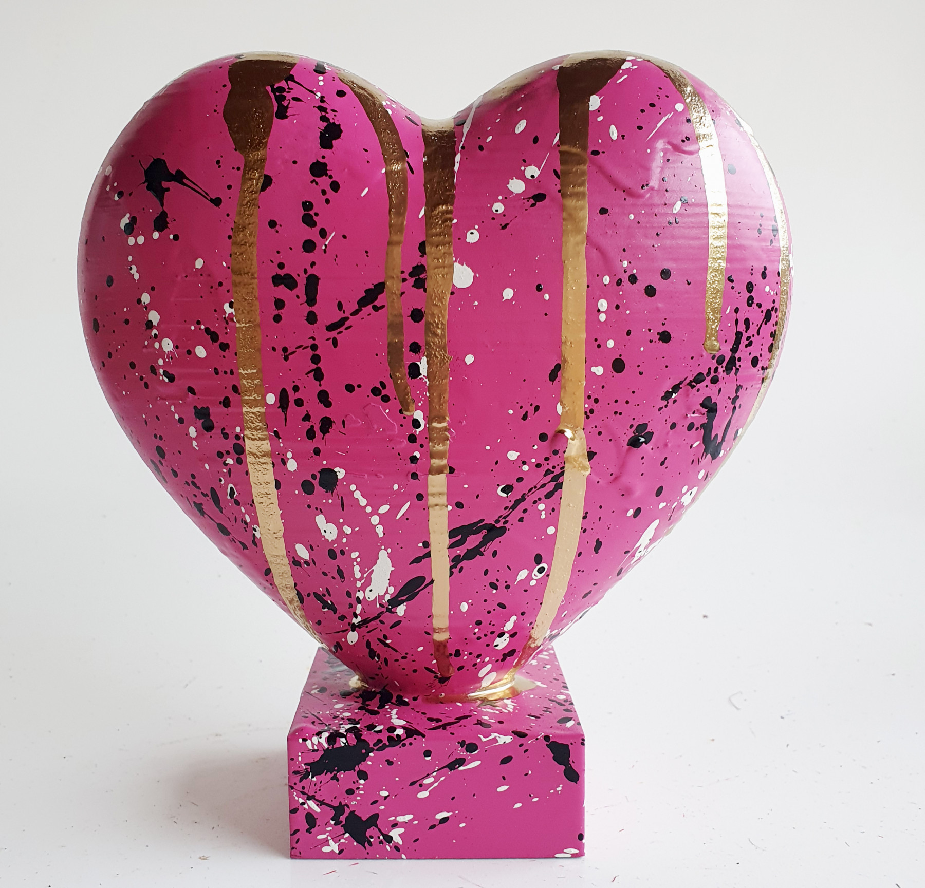 Spaco, Coeur rose, sculpture - Artalistic online contemporary art buying and selling gallery