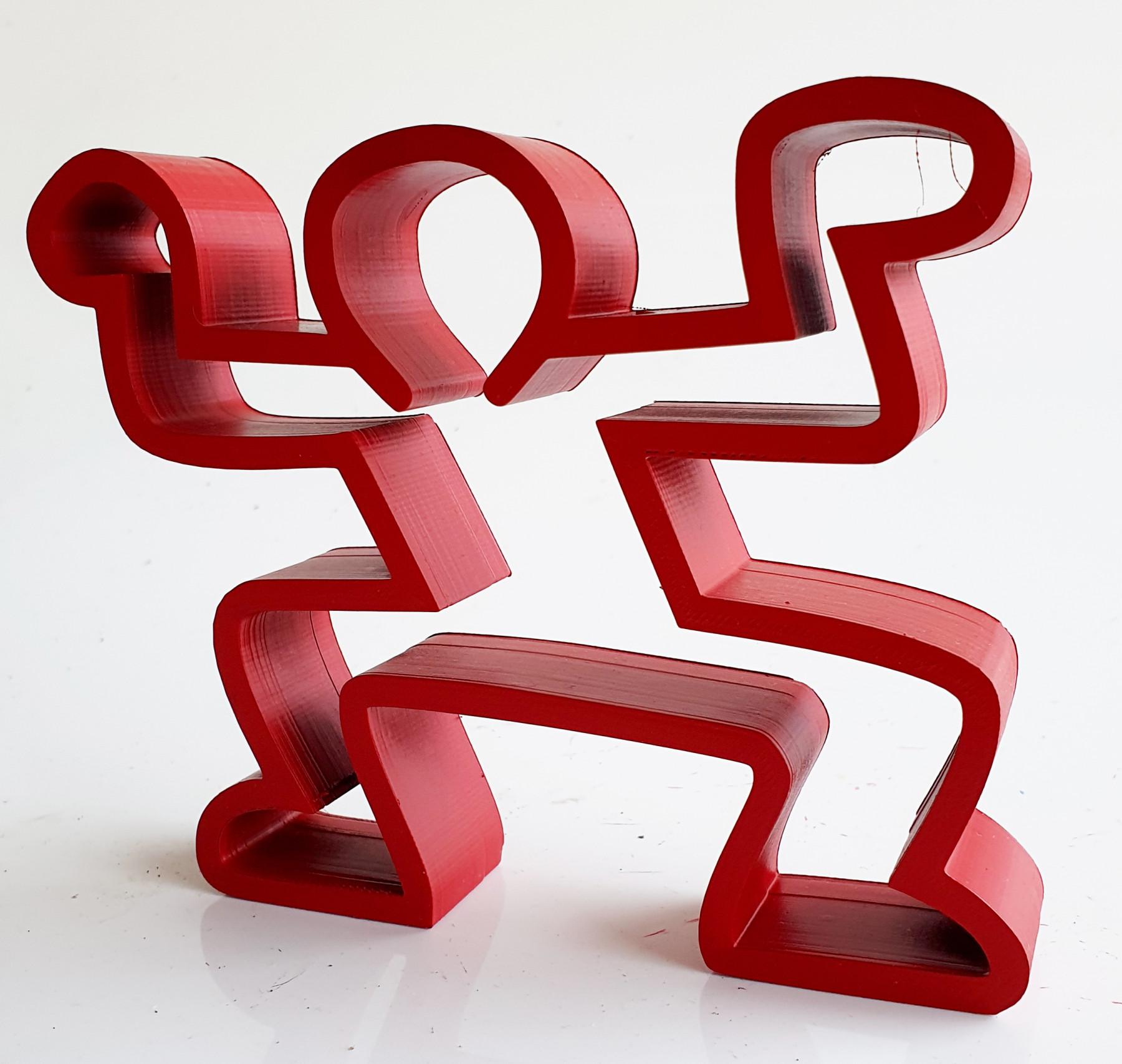 Spyddy, Mini boy rouge Haring, sculpture - Artalistic online contemporary art buying and selling gallery