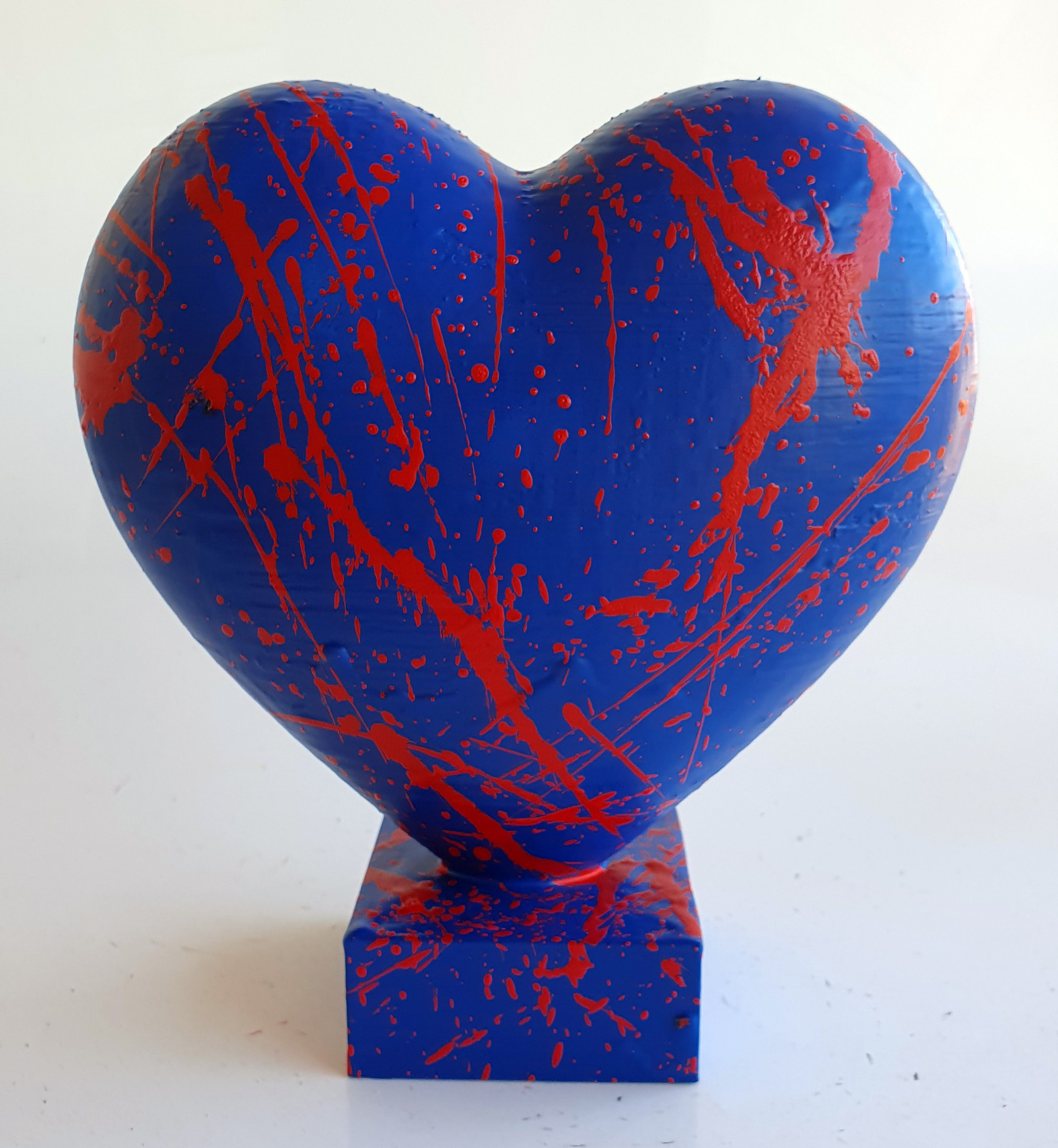 Spaco, coeur bleu, sculpture - Artalistic online contemporary art buying and selling gallery