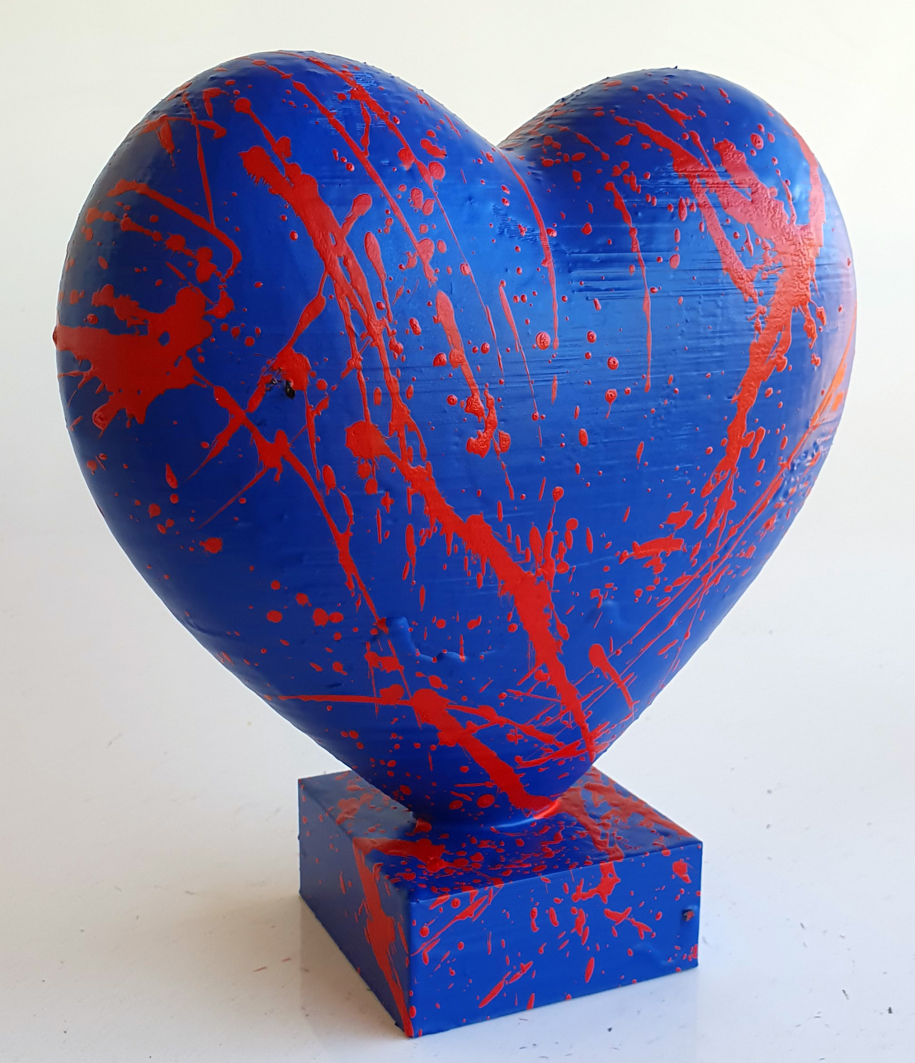 Spaco, coeur bleu, sculpture - Artalistic online contemporary art buying and selling gallery